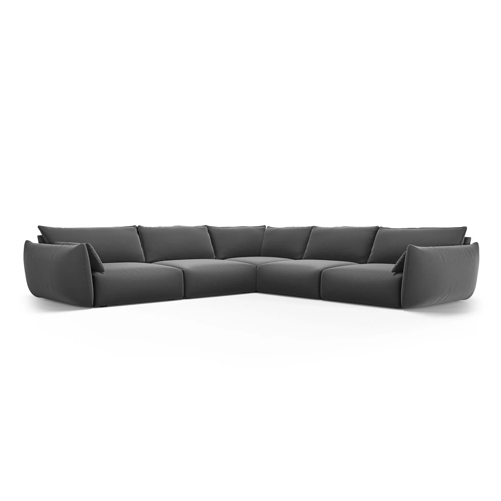 Matera 7-Sitzer Ecksofa, Symmetrisch, aus Samt oder Chenille, 286x286 cm - Image 66