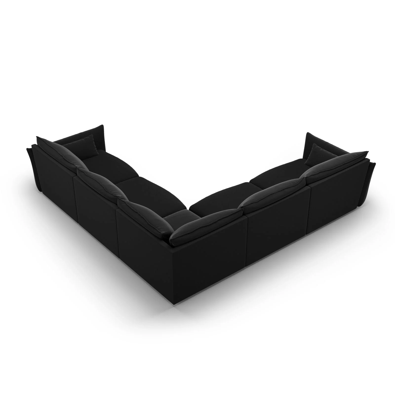 Matera 7-Sitzer Ecksofa, Symmetrisch, aus Samt oder Chenille, 286x286 cm - Image 74
