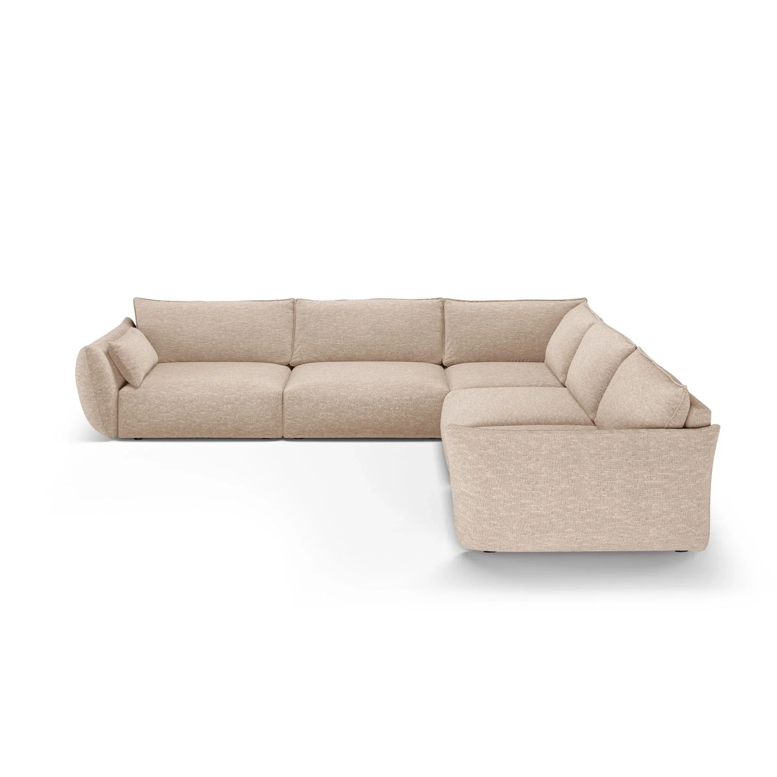Matera 7-Sitzer Ecksofa, Symmetrisch, aus Samt oder Chenille, 286x286 cm - Image 8