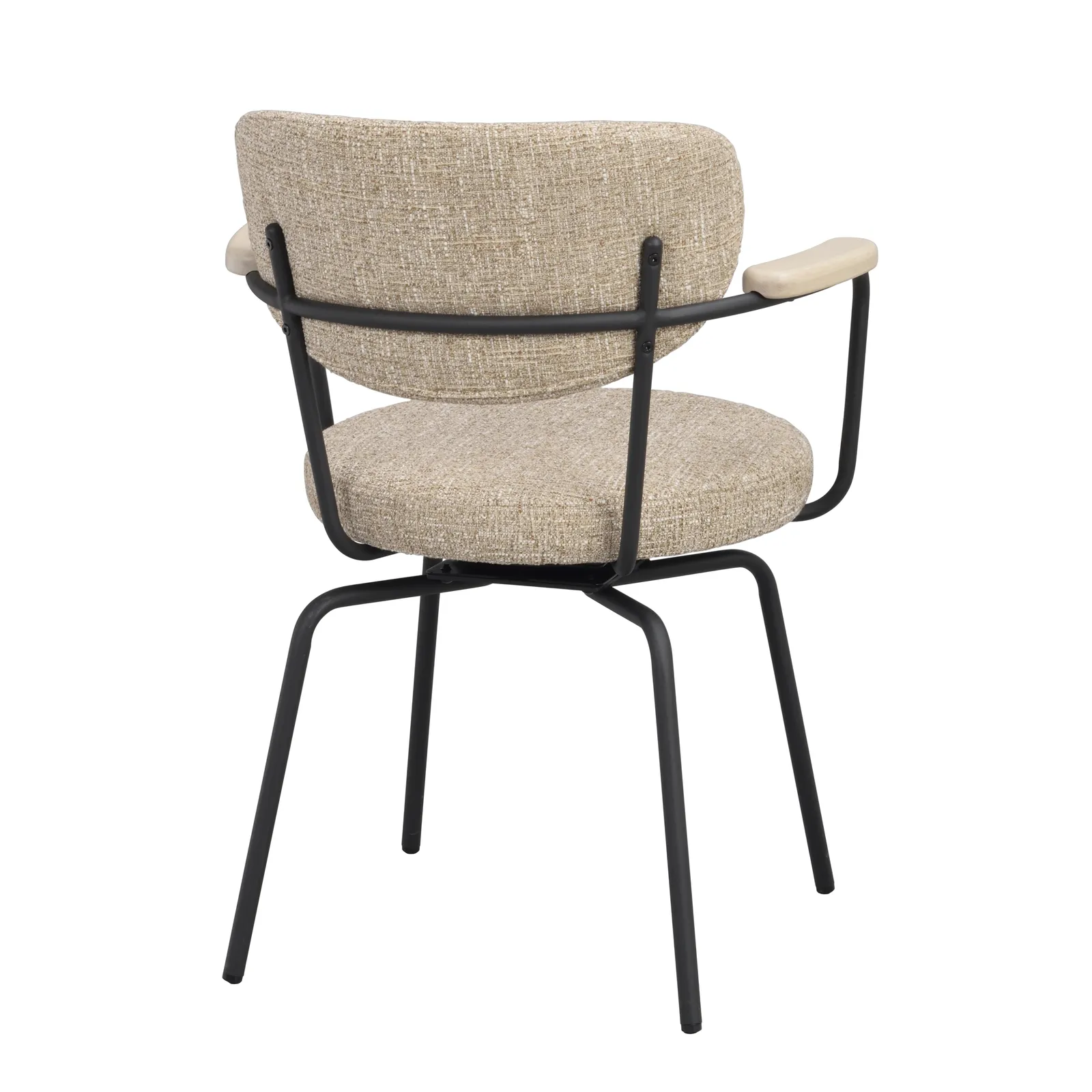 MERRICK Essstuhl Dunkelbeige/schwarz 60x62x81cm - Image 5