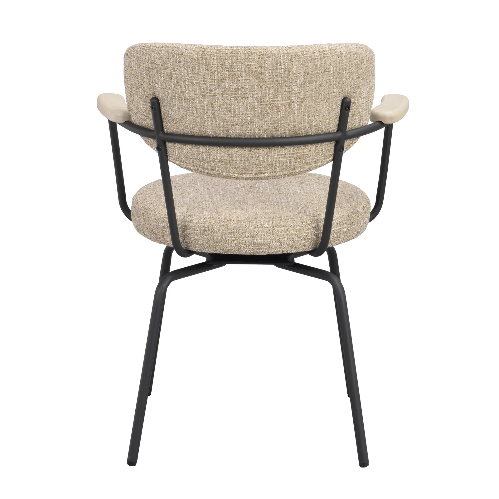 MERRICK Essstuhl Dunkelbeige/schwarz 60x62x81cm - Image 6