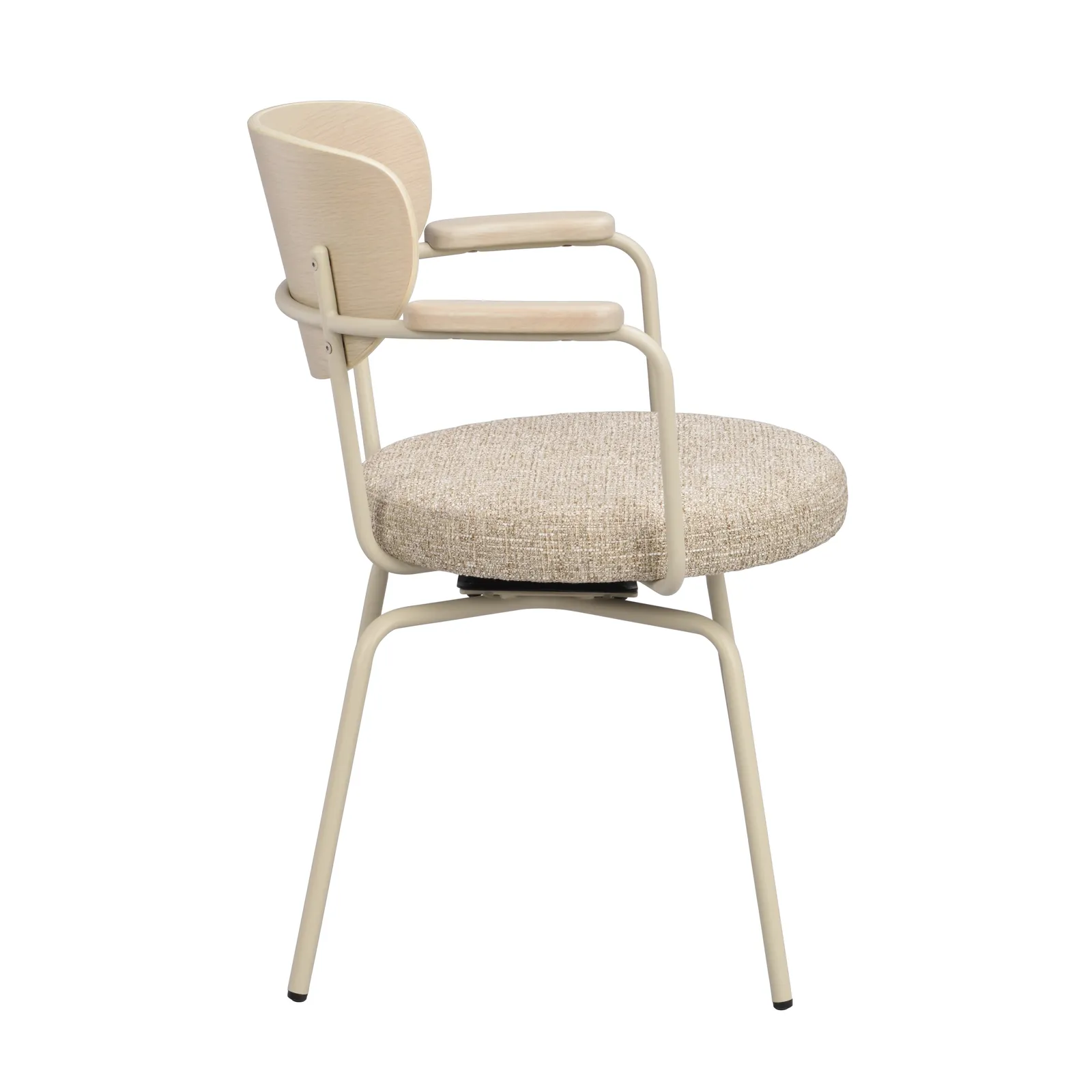 MERRICK Essstuhl Dunkelbeige/Weiß pigmentiert/Beige 60x62x81cm - Image 6