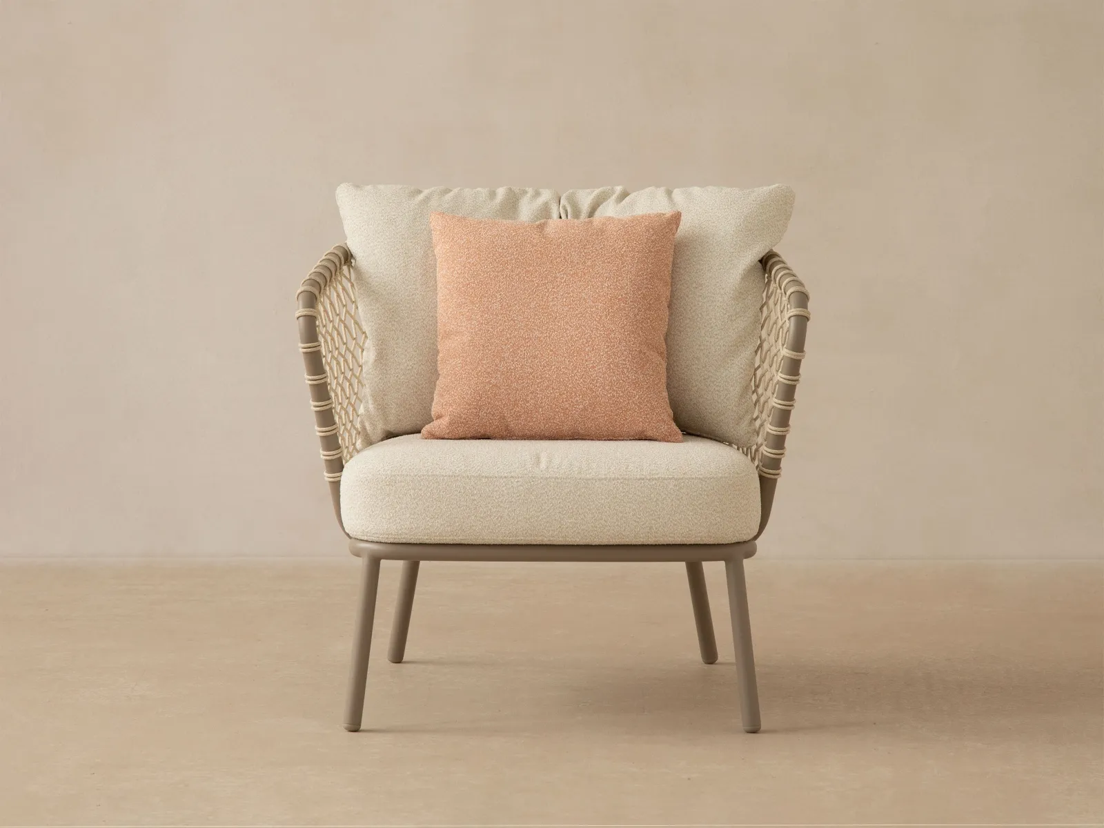 Outdoor Sessel Canar Beige 84x82x80 - Image 3