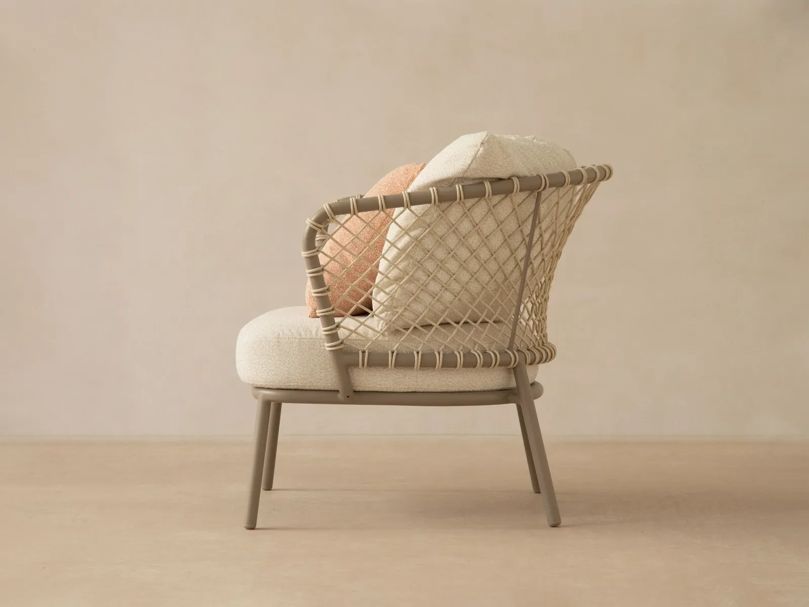 Outdoor Sessel Canar Beige 84x82x80 - Image 4