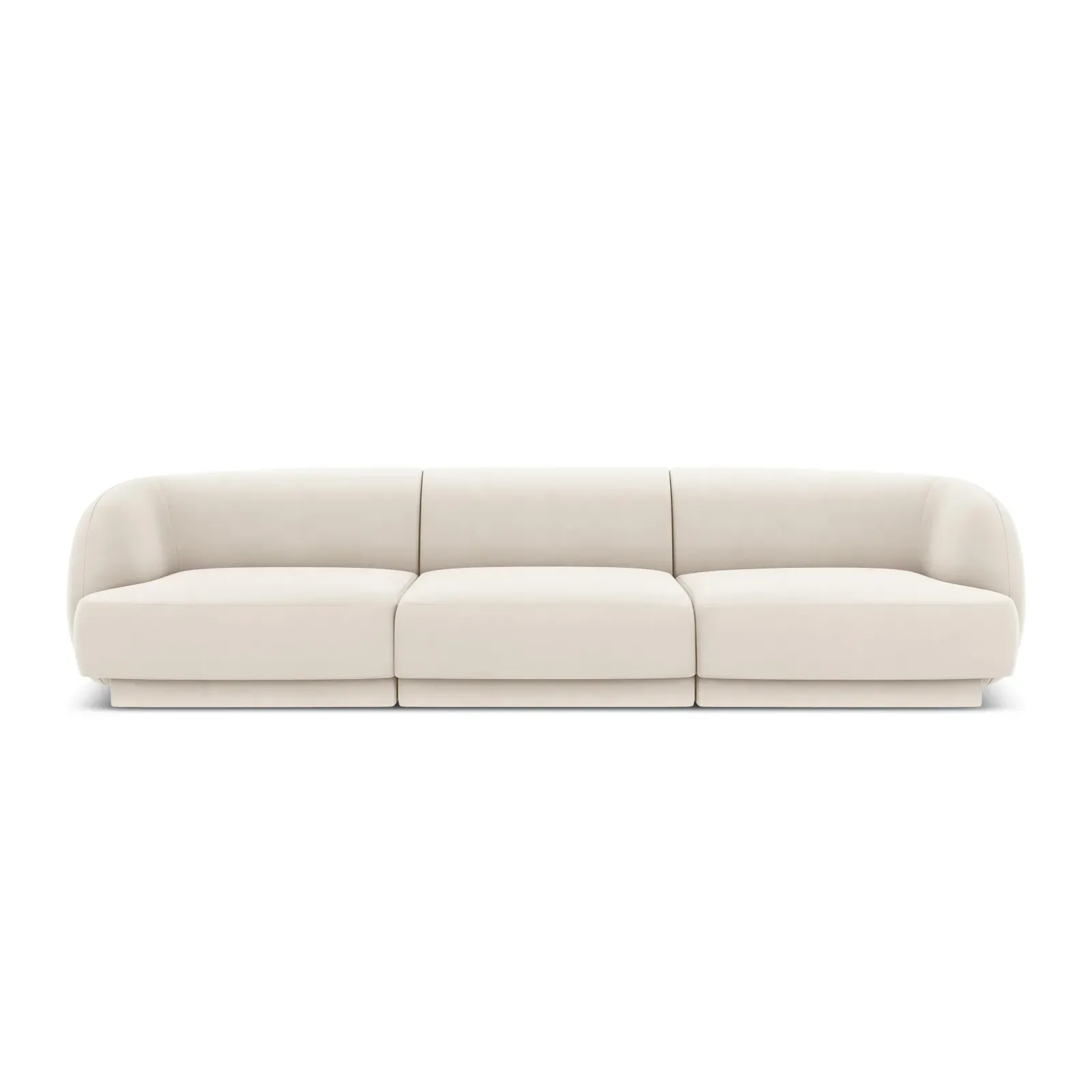 Miley 3-Sitzer Sofa mit Bezug aus Samt oder Boucle, 255x90 cm - Image 9