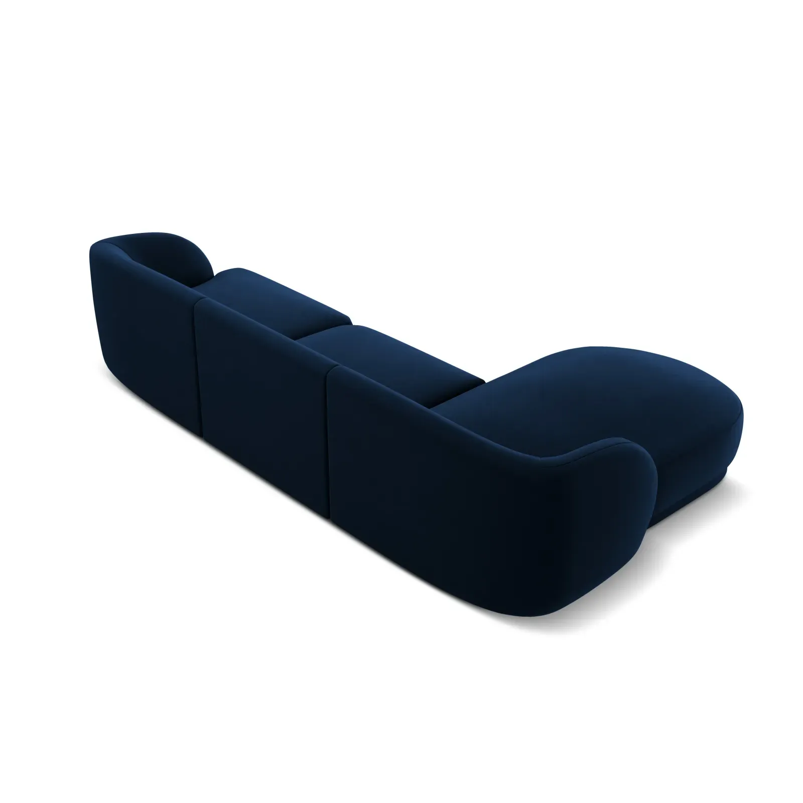 Miley 4-Sitzer Ecksofa Links mit Bezug aus Samt oder Chenille, 255x156 cm - Image 45