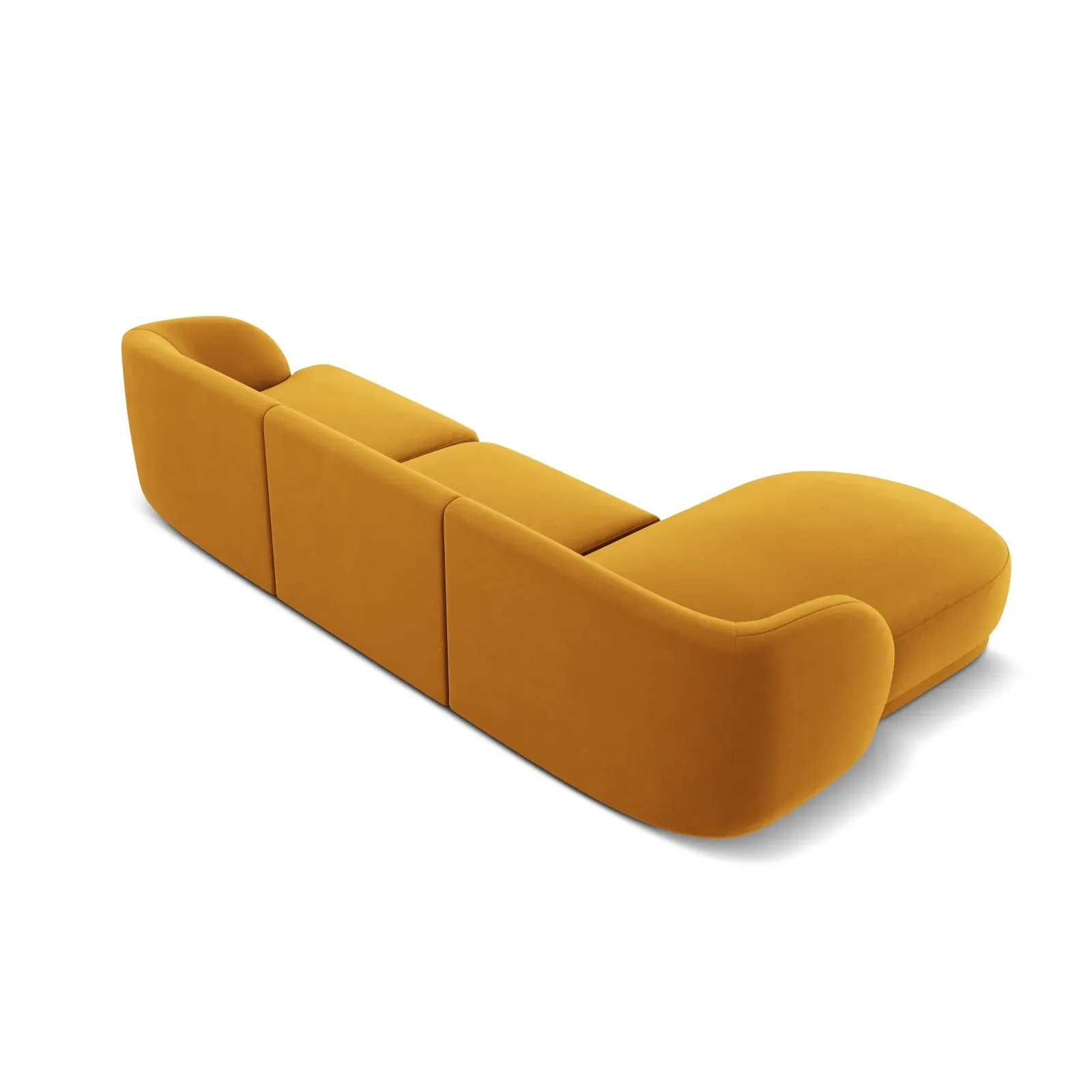Miley 4-Sitzer Ecksofa Links mit Bezug aus Samt oder Chenille, 255x156 cm - Image 75
