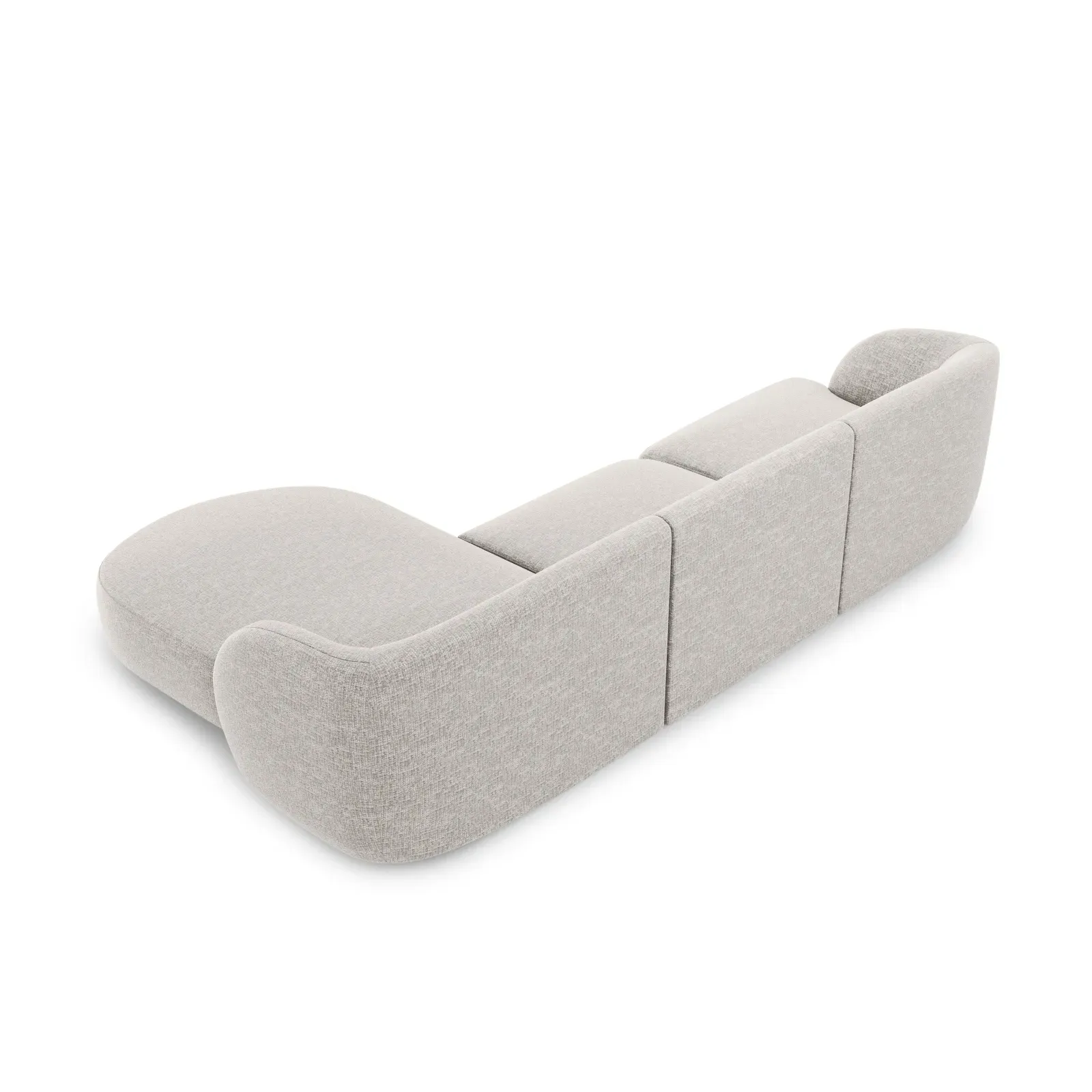 Miley 4-Sitzer Ecksofa Rechts mit Bezug aus Samt oder Chenille, 255x156 cm - Image 23