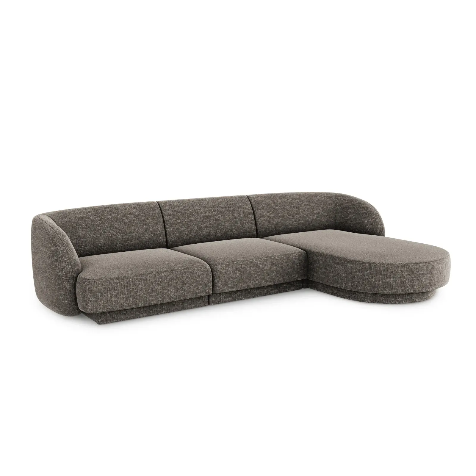 Miley 4-Sitzer Ecksofa Rechts mit Bezug aus Samt oder Chenille, 255x156 cm - Image 27