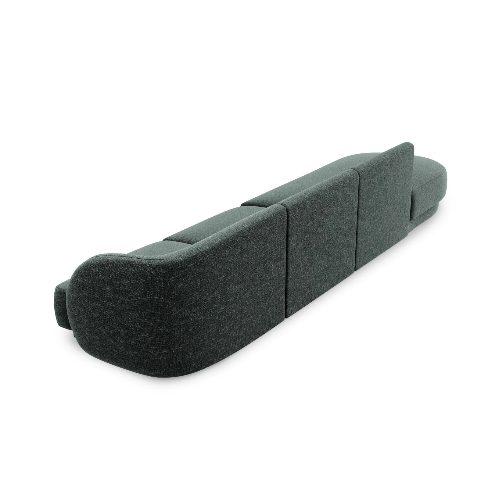 Miley 4-Sitzer Sofa, Linke Seite offen, in Samt Boucle oder Chenille, 323x90 cm - Image 14