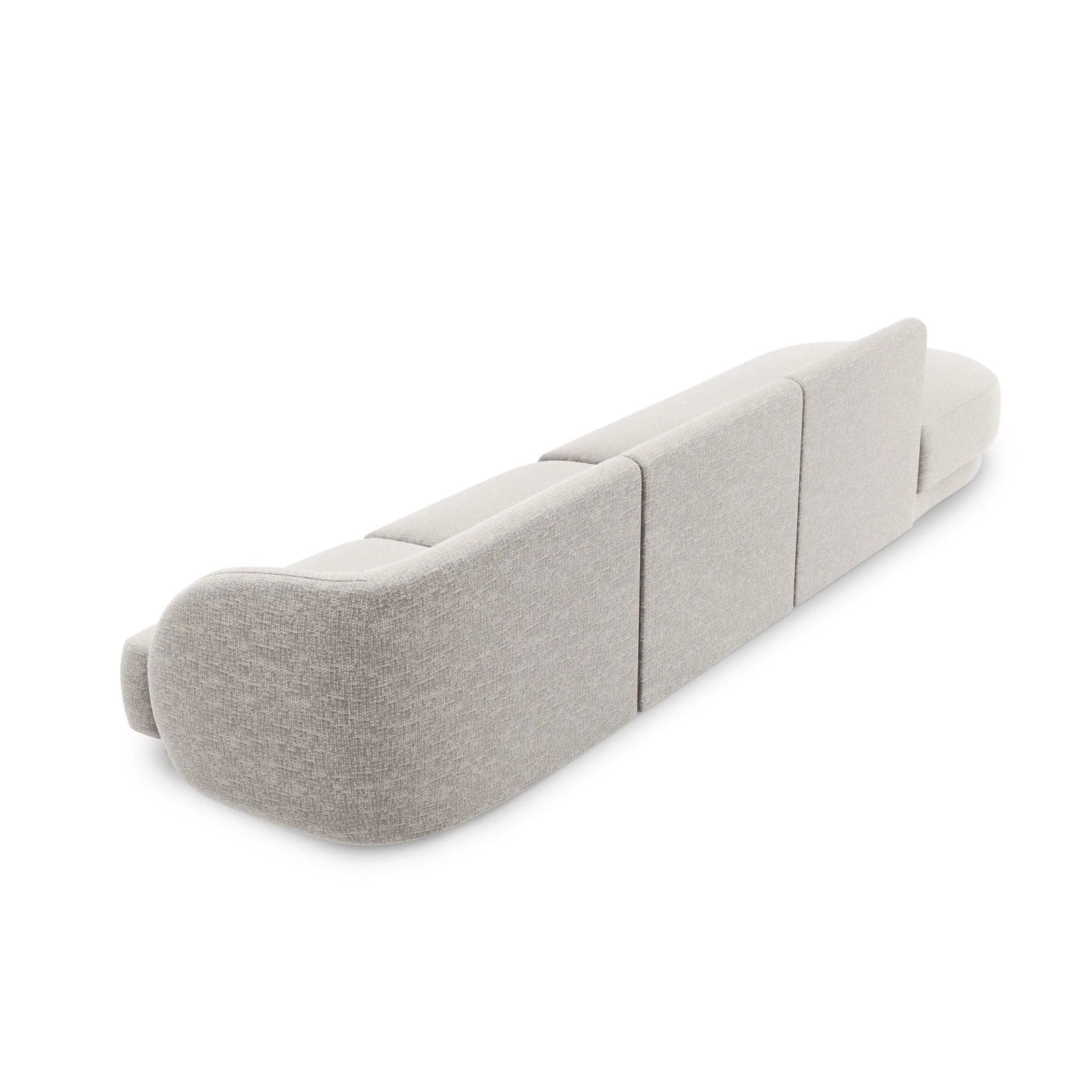 Miley 4-Sitzer Sofa, Linke Seite offen, in Samt Boucle oder Chenille, 323x90 cm - Image 24