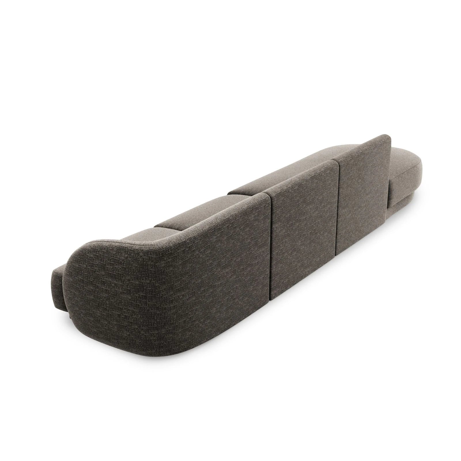 Miley 4-Sitzer Sofa, Linke Seite offen, in Samt Boucle oder Chenille, 323x90 cm - Image 29