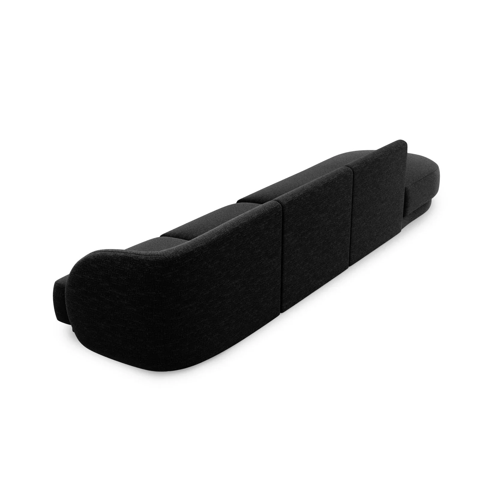Miley 4-Sitzer Sofa, Linke Seite offen, in Samt Boucle oder Chenille, 323x90 cm - Image 34