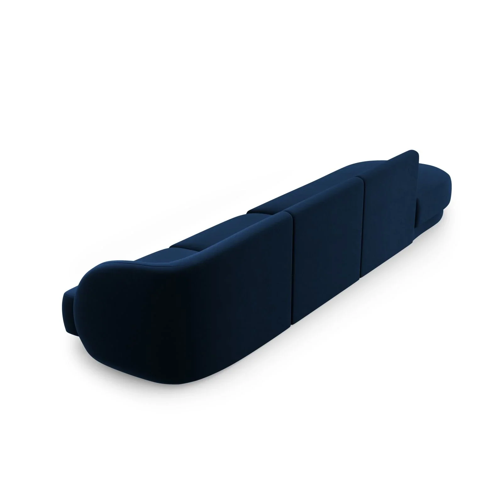 Miley 4-Sitzer Sofa, Linke Seite offen, in Samt Boucle oder Chenille, 323x90 cm - Image 44