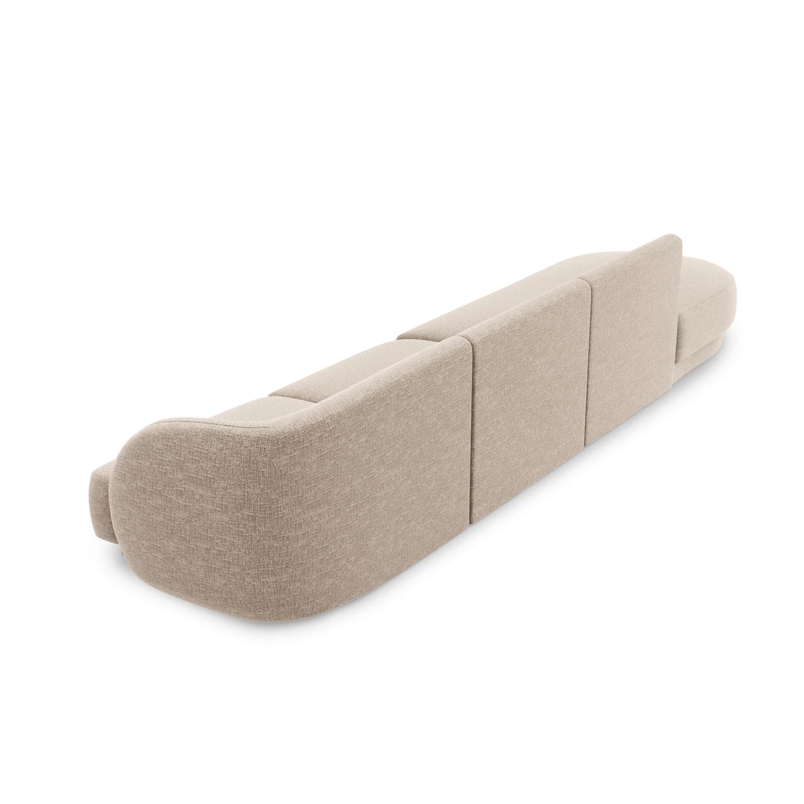 Miley 4-Sitzer Sofa, Linke Seite offen, in Samt Boucle oder Chenille, 323x90 cm - Image 9