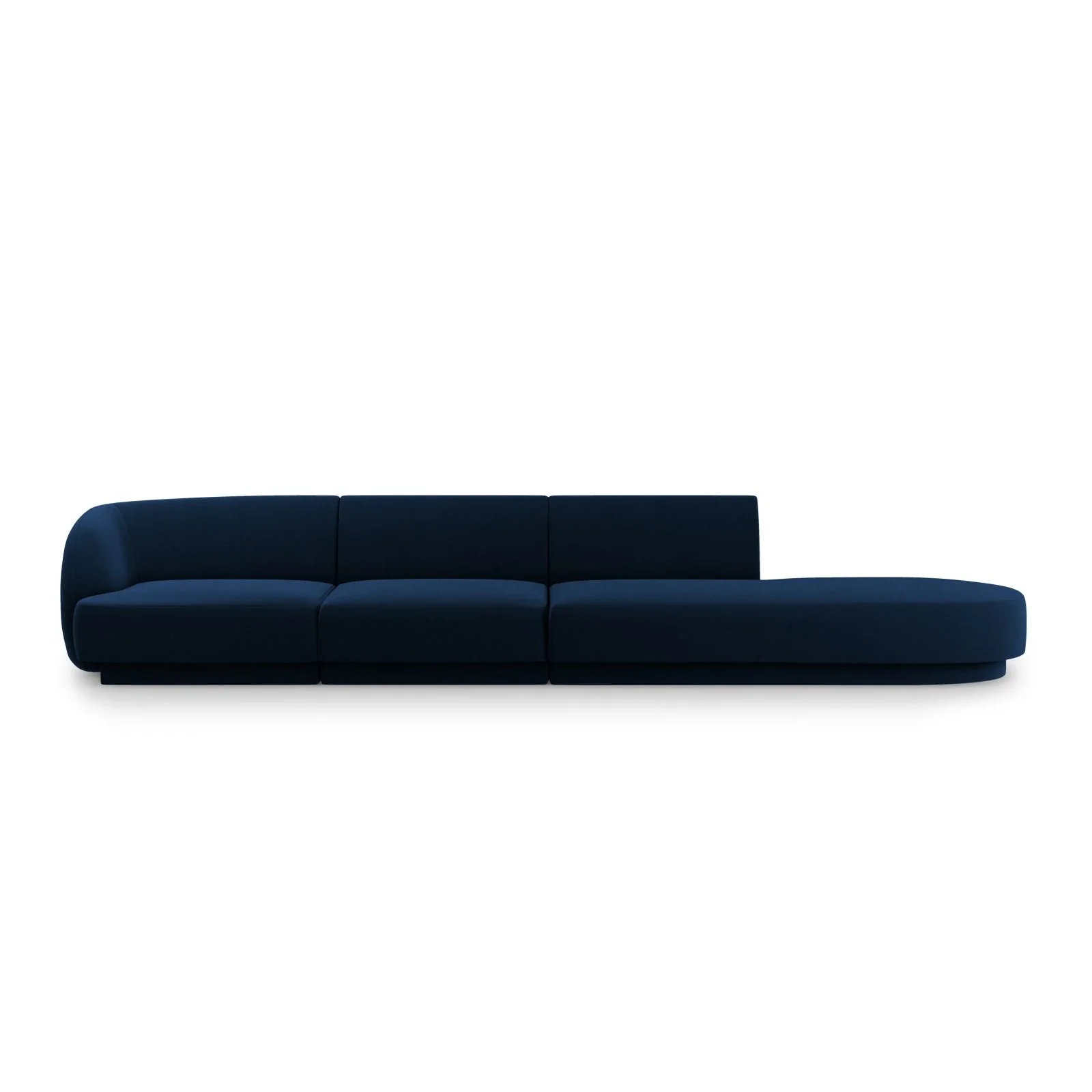 Miley 4-Sitzer Sofa, Rechte Seite offen, in Samt, Boucle oder Chenille, 323x90 cm - Image 41