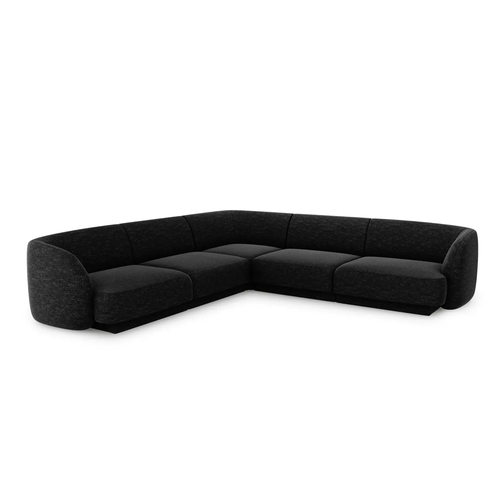 Miley 5-Sitzer Ecksofa mit Bezug aus Chenille, 255x255 cm - Image 25