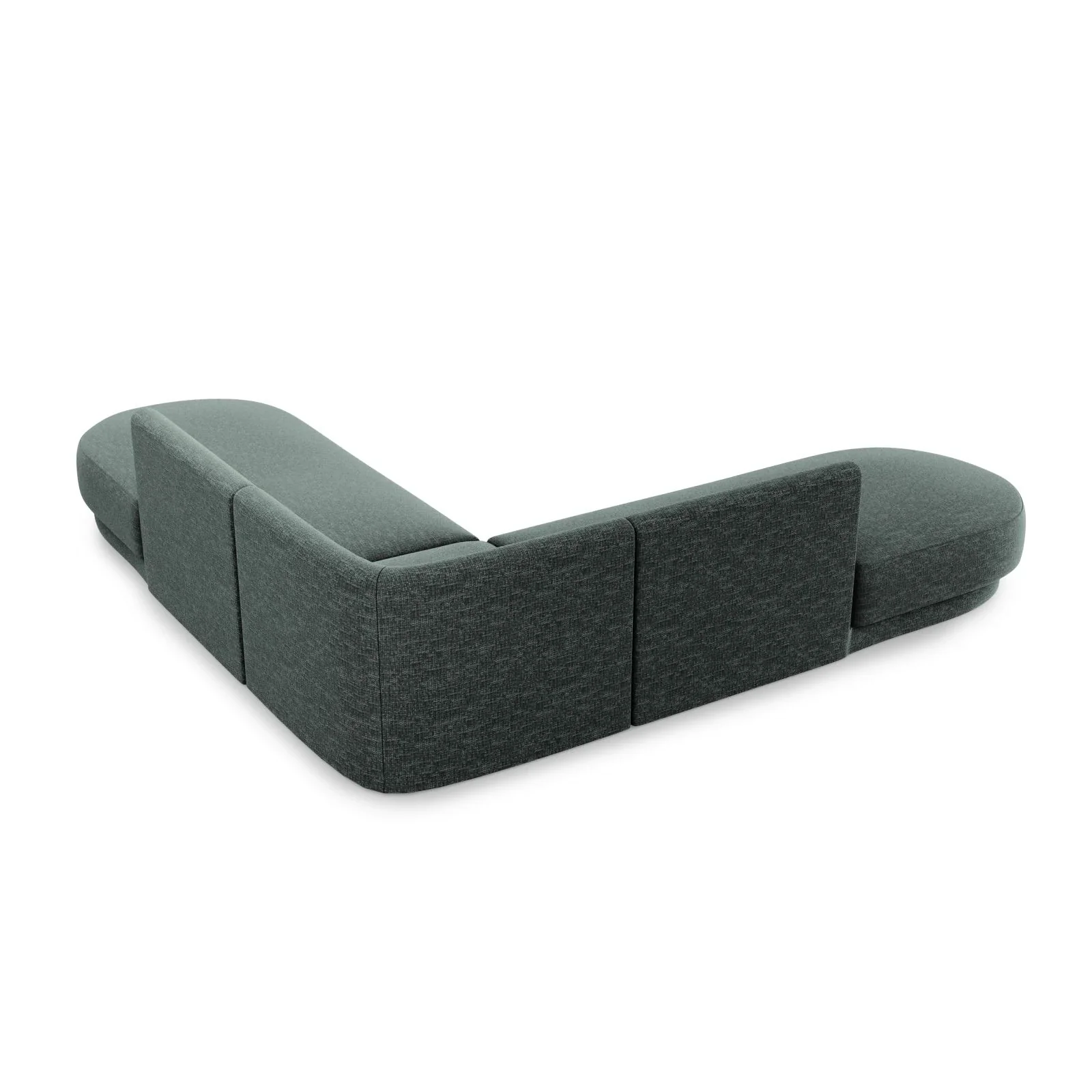 Miley 5-Sitzer Ecksofa, symmetrisch, in Samt, Boucle oder Chenille, 248x248 cm - Image 14
