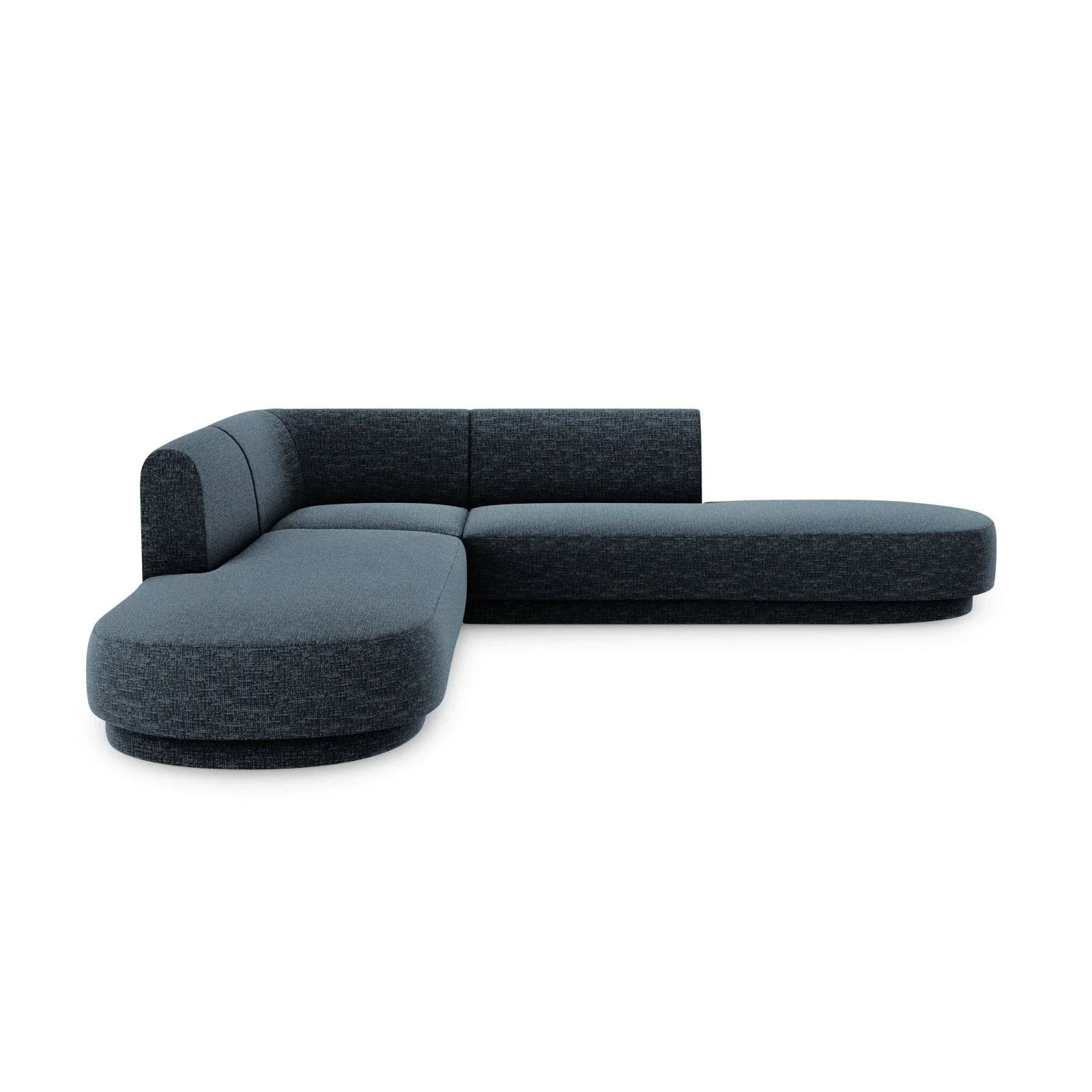 Miley 5-Sitzer Ecksofa, symmetrisch, in Samt, Boucle oder Chenille, 248x248 cm - Image 16