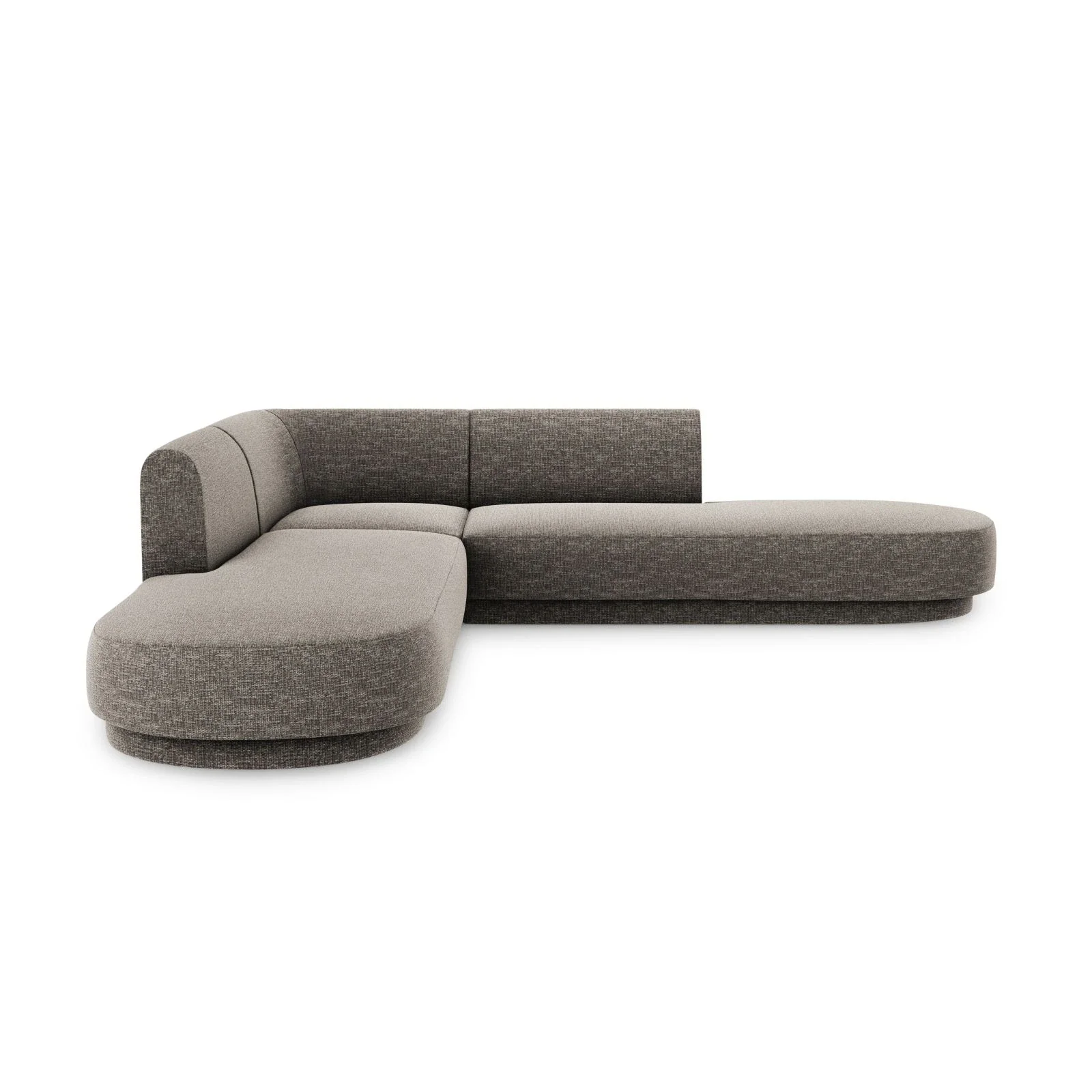 Miley 5-Sitzer Ecksofa, symmetrisch, in Samt, Boucle oder Chenille, 248x248 cm - Image 26