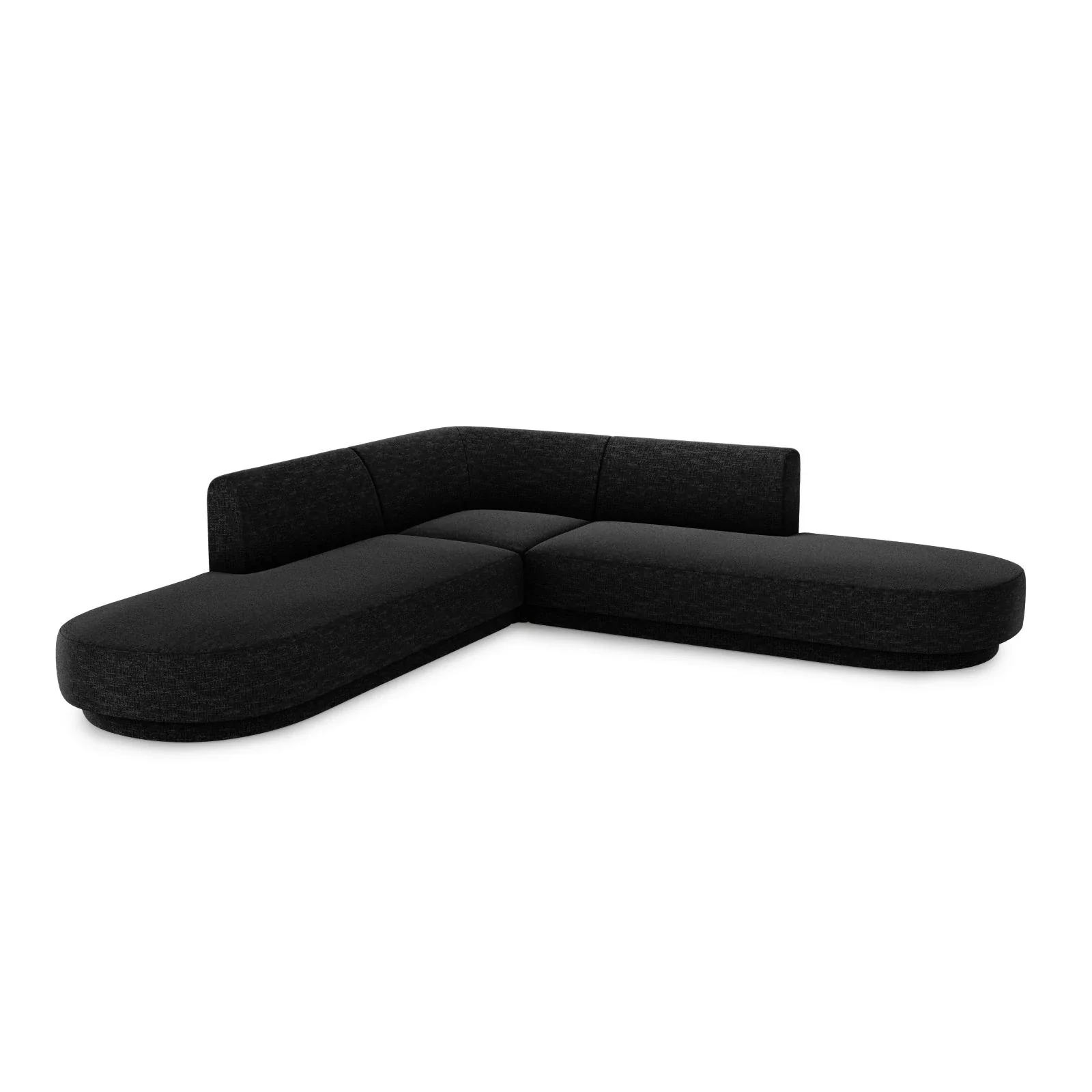 Miley 5-Sitzer Ecksofa, symmetrisch, in Samt, Boucle oder Chenille, 248x248 cm - Image 33