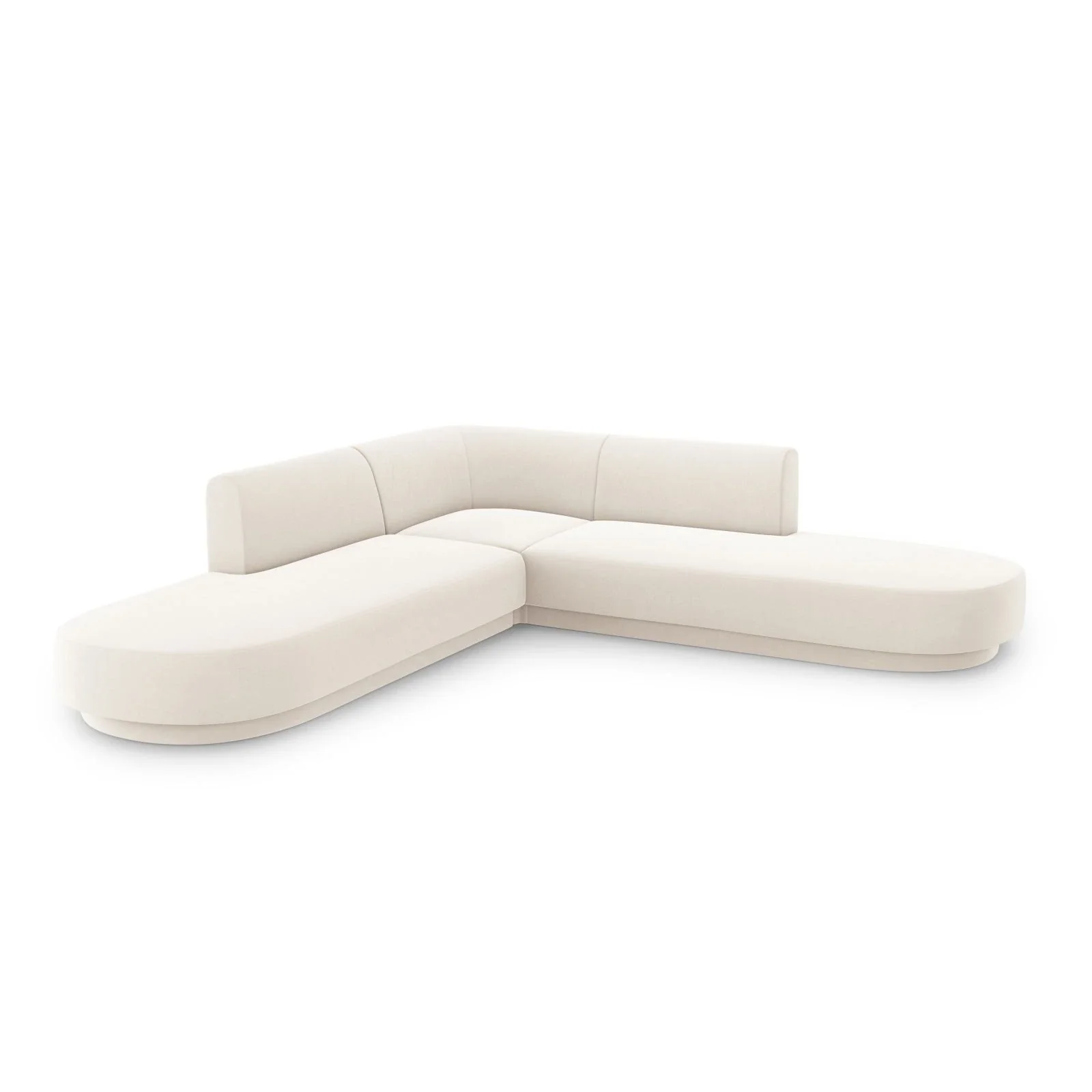 Miley 5-Sitzer Ecksofa, symmetrisch, in Samt, Boucle oder Chenille, 248x248 cm - Image 38