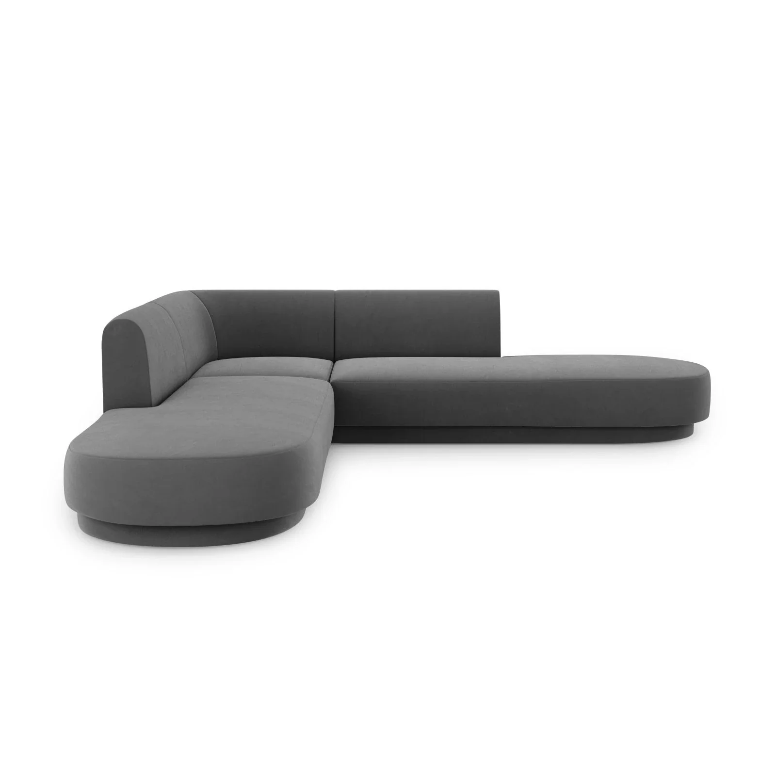 Miley 5-Sitzer Ecksofa, symmetrisch, in Samt, Boucle oder Chenille, 248x248 cm - Image 48