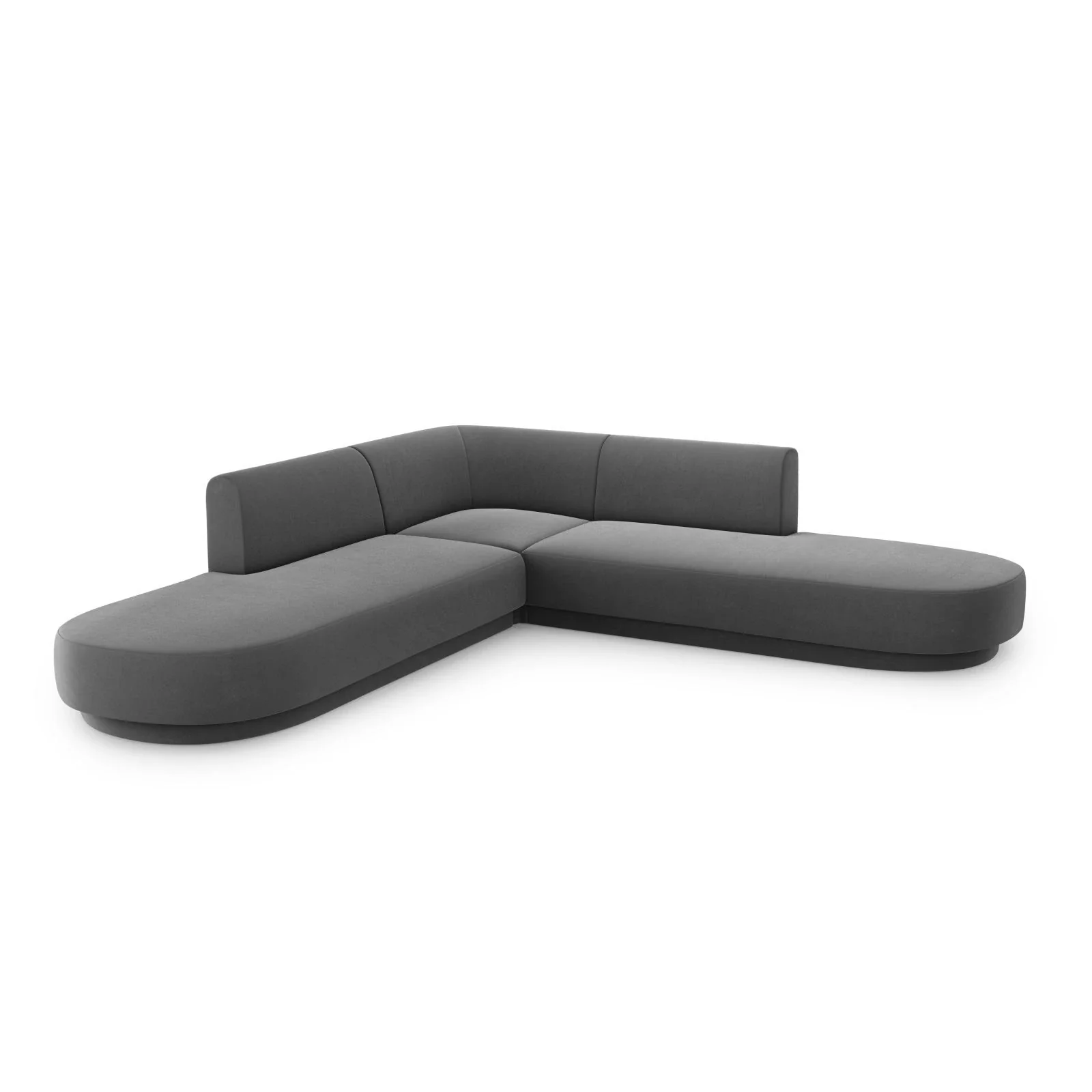 Miley 5-Sitzer Ecksofa, symmetrisch, in Samt, Boucle oder Chenille, 248x248 cm - Image 50