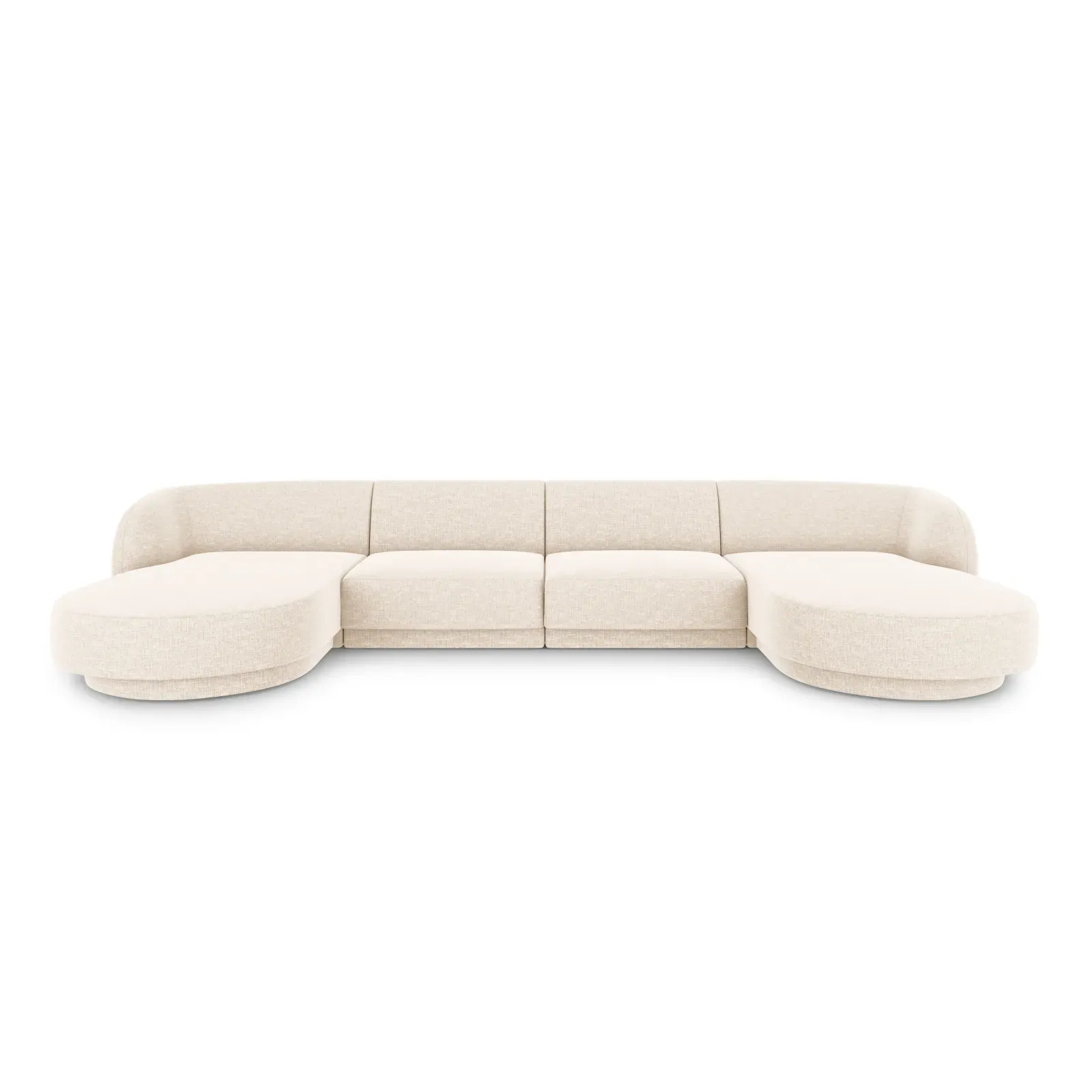 Miley 5-Sitzer Panorama-Sofa mit Bezug aus Chenille, 330x156 cm