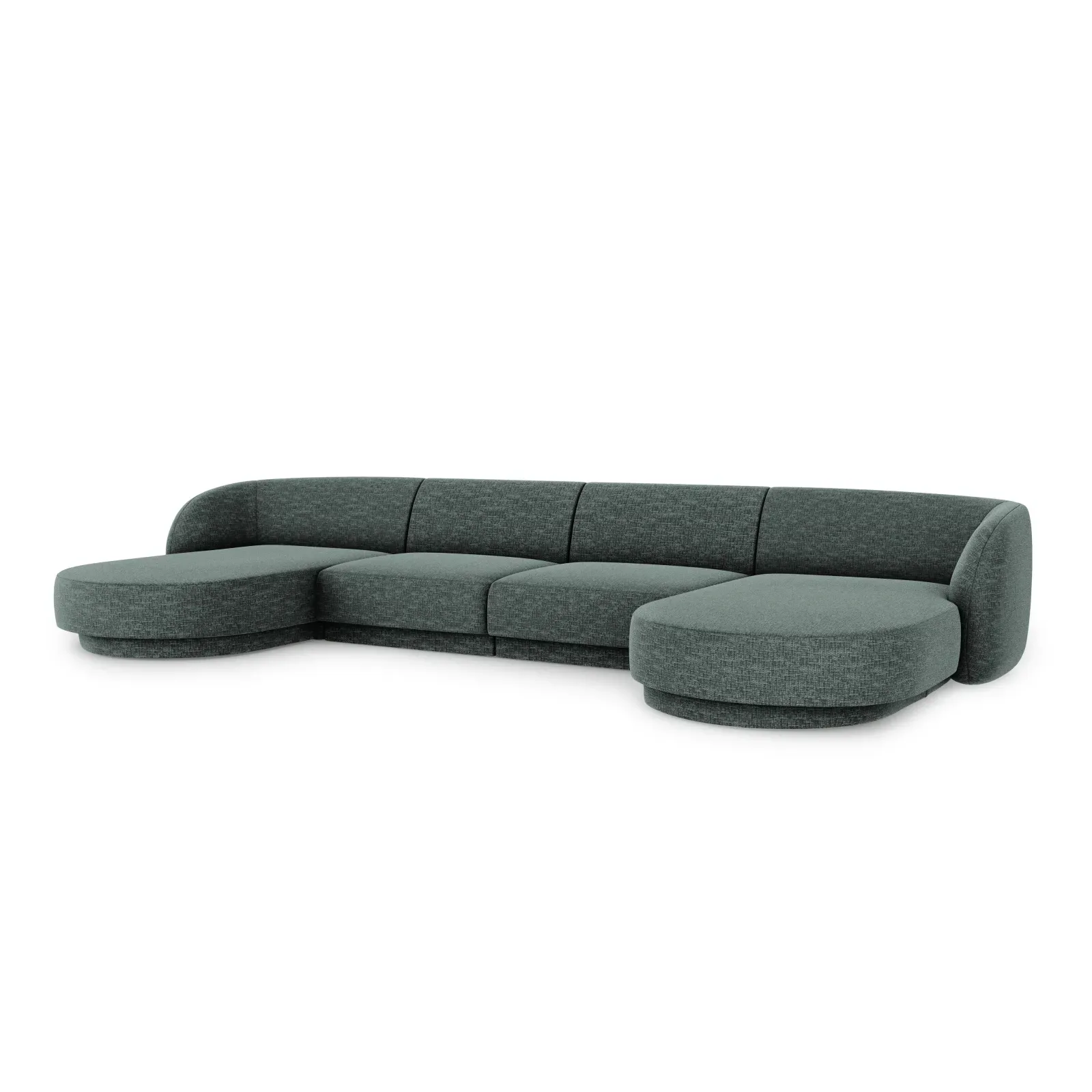 Miley 5-Sitzer Panorama-Sofa mit Bezug aus Chenille, 330x156 cm - Image 12