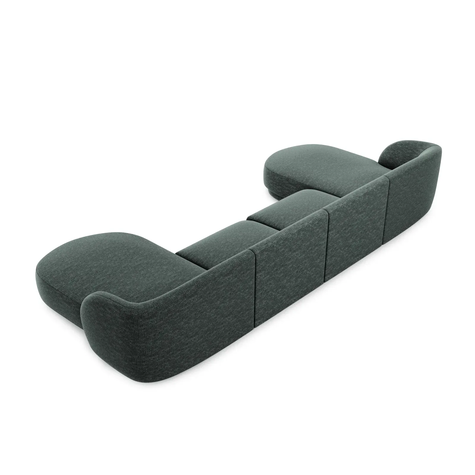 Miley 5-Sitzer Panorama-Sofa mit Bezug aus Chenille, 330x156 cm - Image 13
