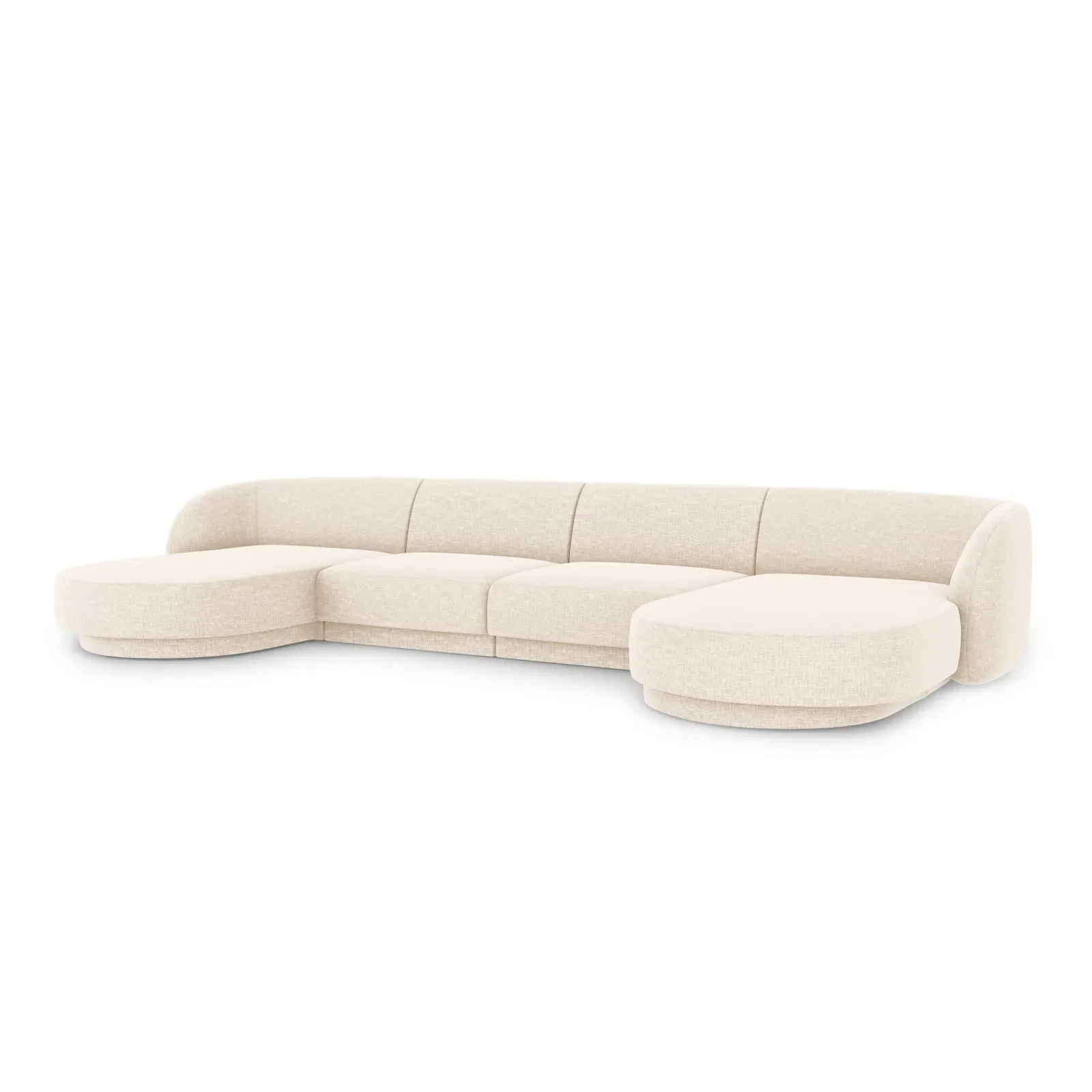 Miley 5-Sitzer Panorama-Sofa mit Bezug aus Chenille, 330x156 cm - Image 2