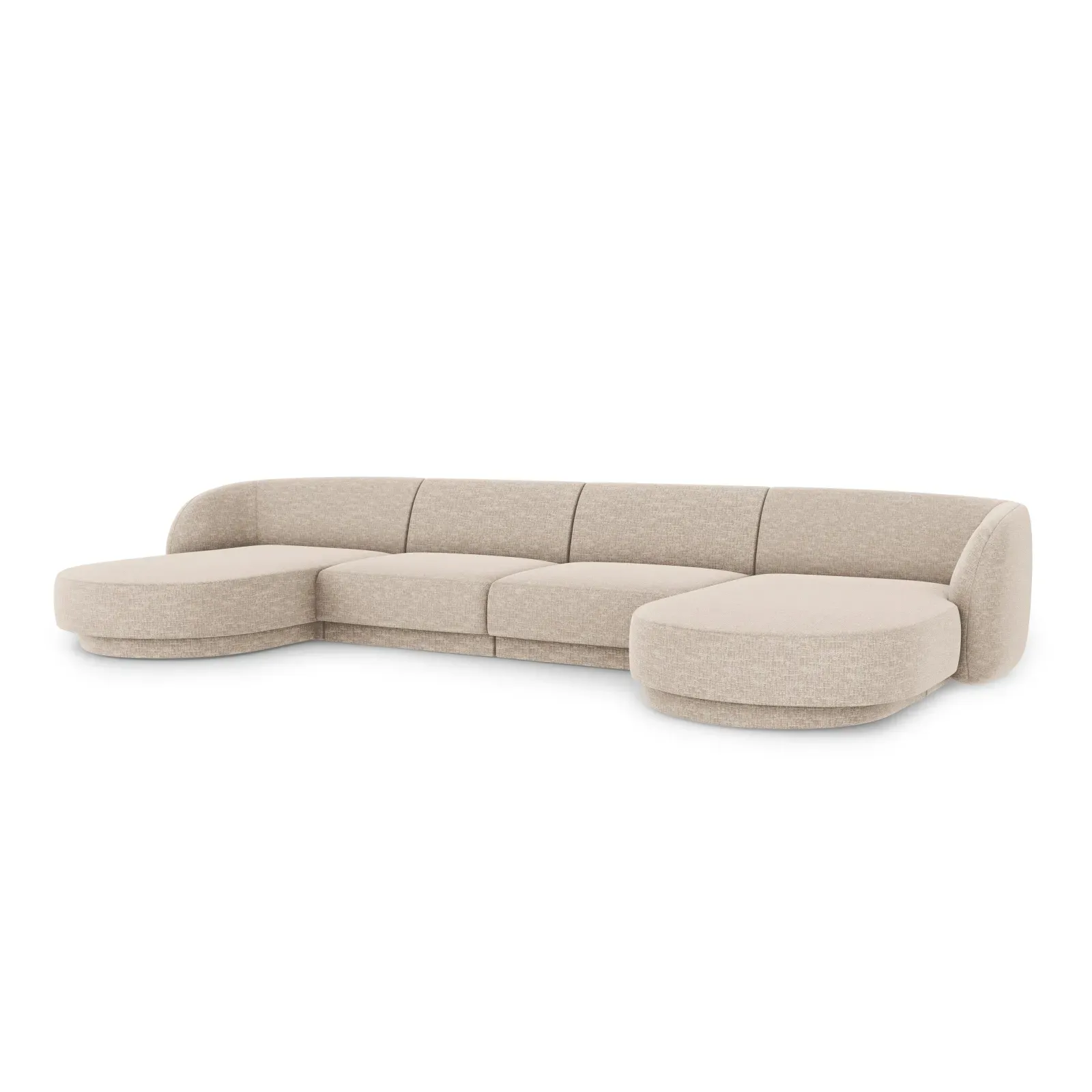 Miley 5-Sitzer Panorama-Sofa mit Bezug aus Chenille, 330x156 cm - Image 7