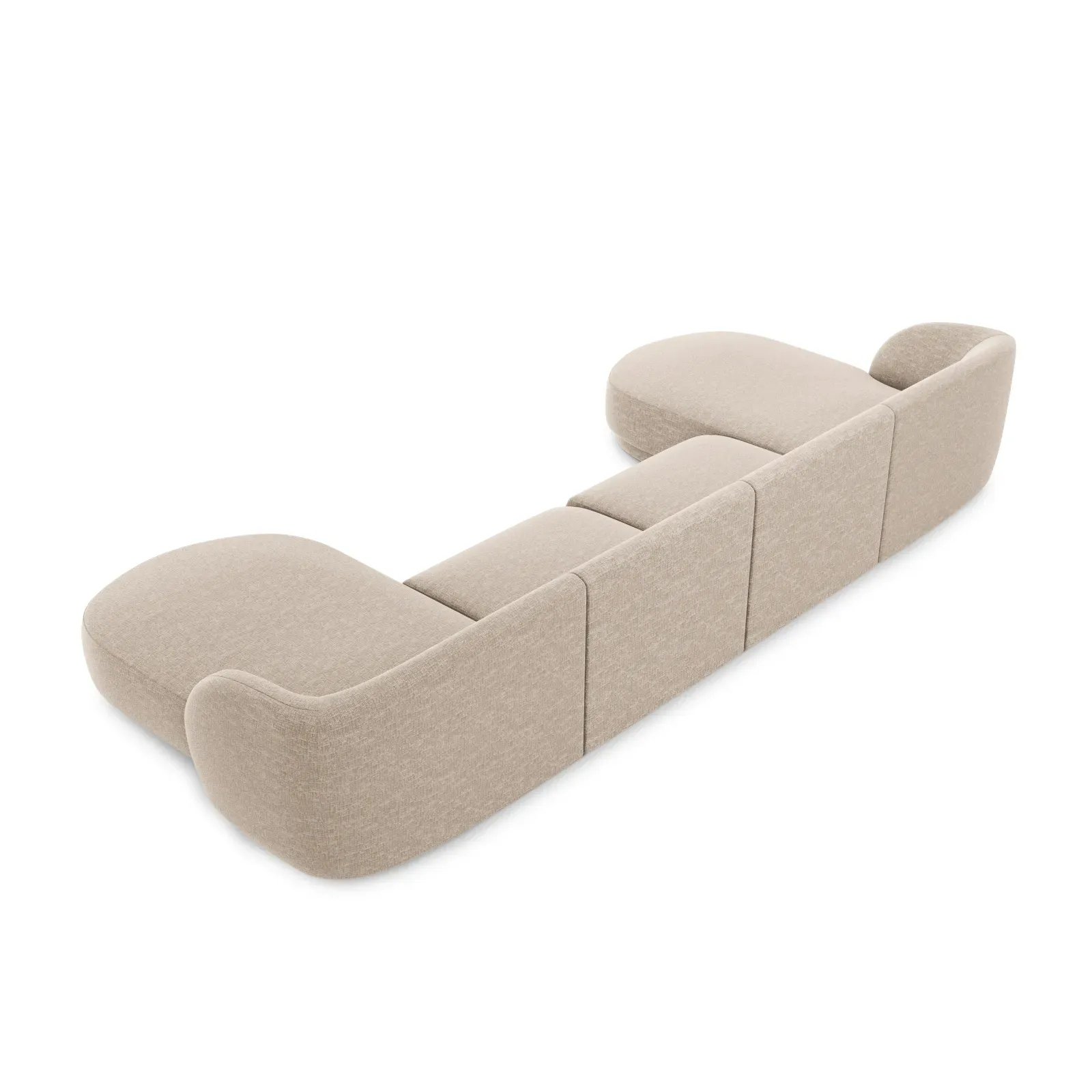 Miley 5-Sitzer Panorama-Sofa mit Bezug aus Chenille, 330x156 cm - Image 8
