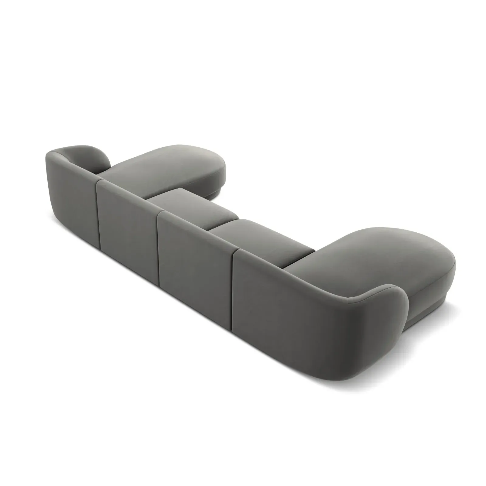 Miley 5-Sitzer Panorama-Sofa mit Bezug aus Samt oder Boucle, 330x156 cm - Image 34