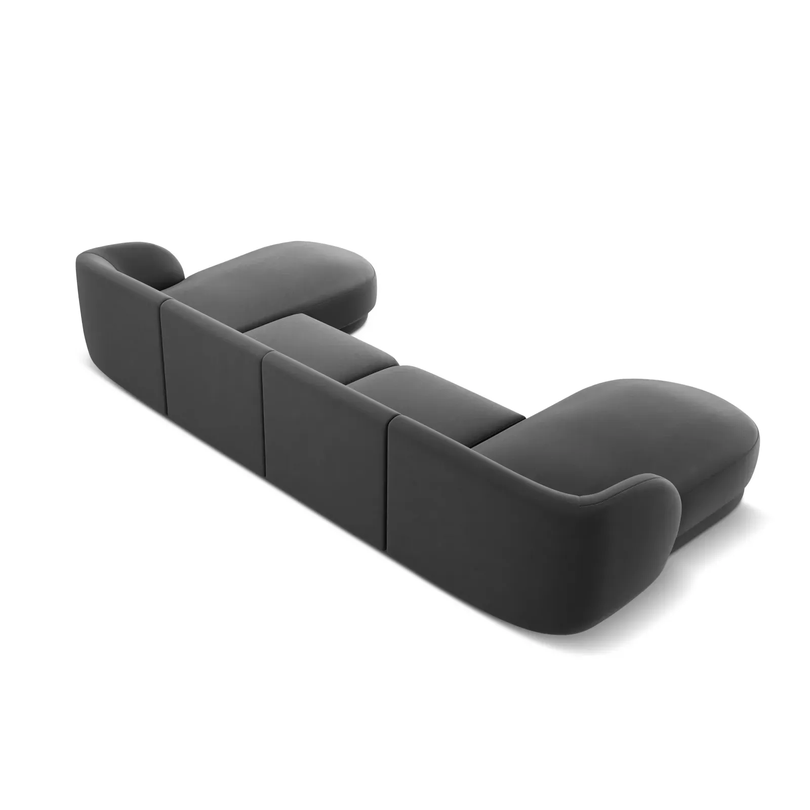 Miley 5-Sitzer Panorama-Sofa mit Bezug aus Samt oder Boucle, 330x156 cm - Image 40