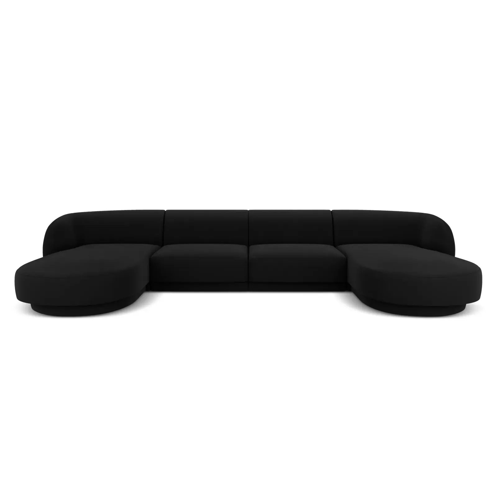Miley 5-Sitzer Panorama-Sofa mit Bezug aus Samt oder Boucle, 330x156 cm - Image 43