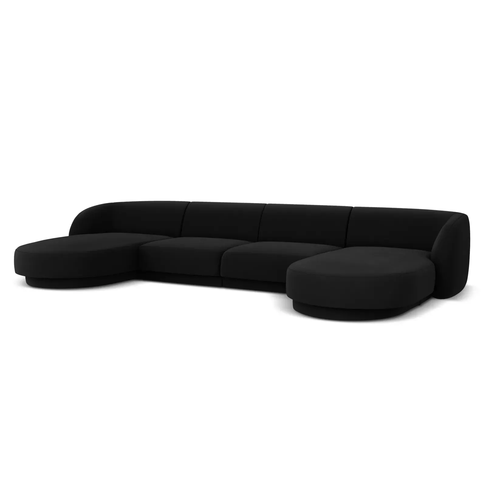 Miley 5-Sitzer Panorama-Sofa mit Bezug aus Samt oder Boucle, 330x156 cm - Image 45