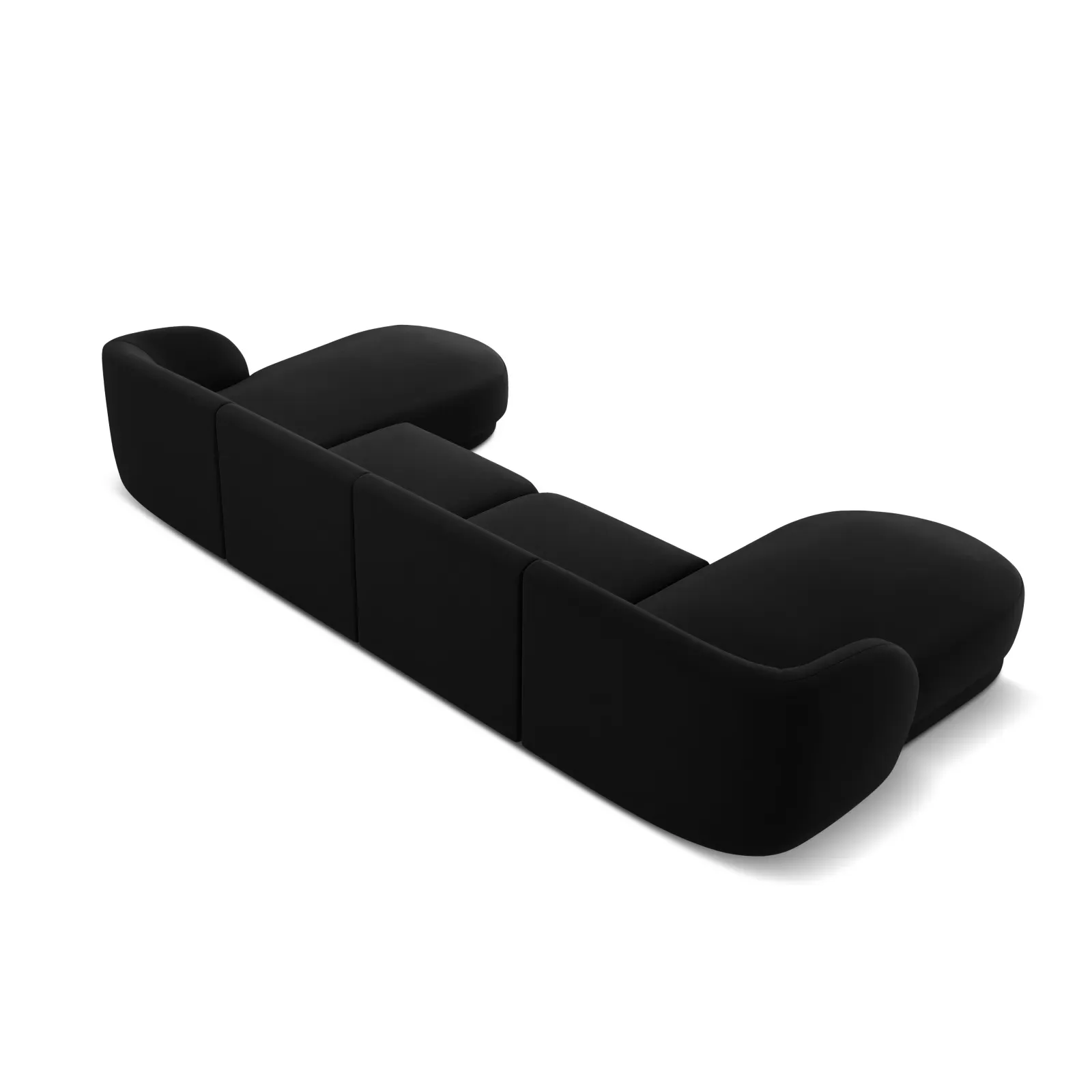 Miley 5-Sitzer Panorama-Sofa mit Bezug aus Samt oder Boucle, 330x156 cm - Image 46