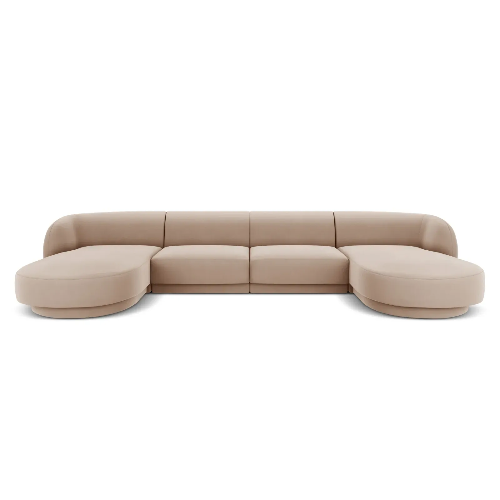 Miley 5-Sitzer Panorama-Sofa mit Bezug aus Samt oder Boucle, 330x156 cm - Image 49