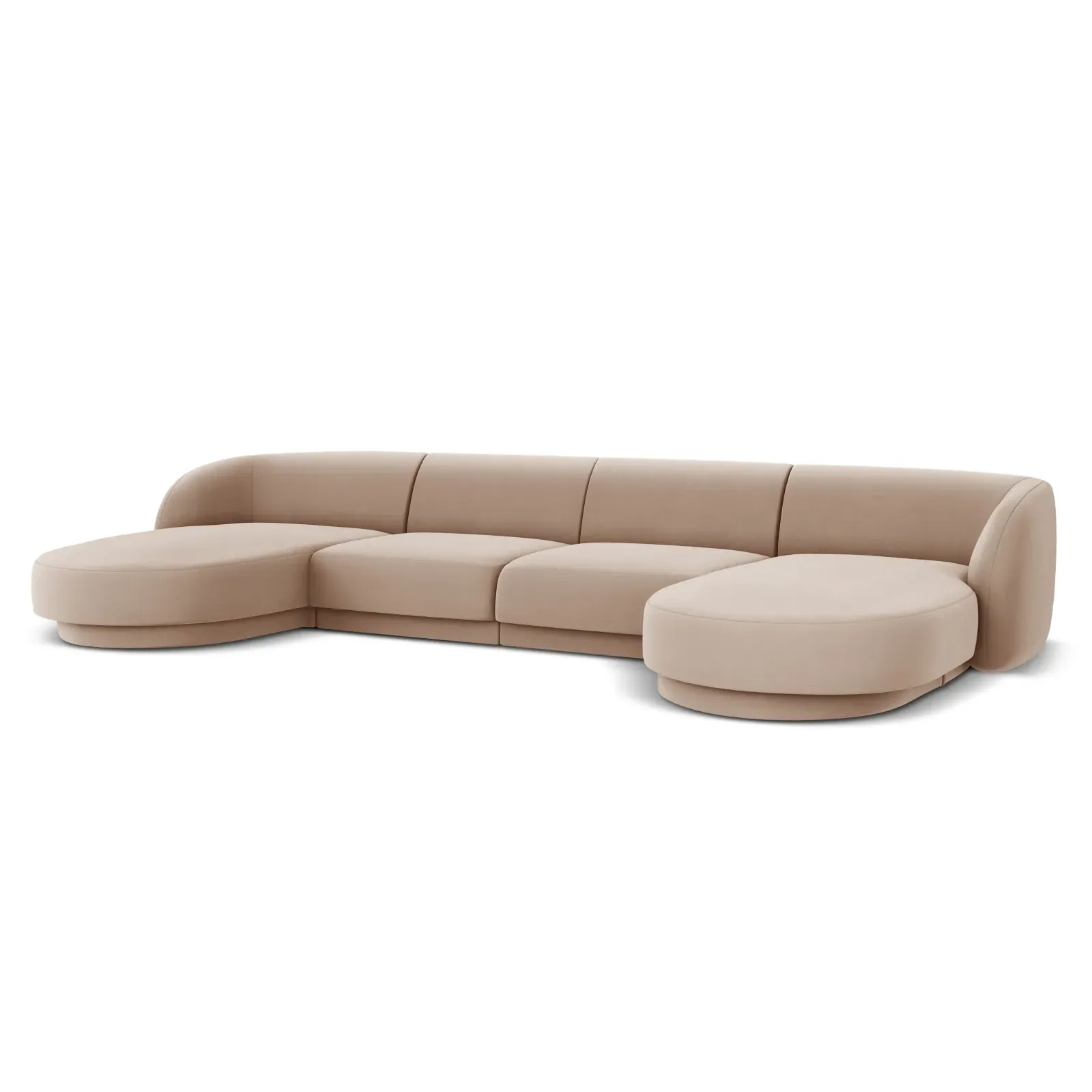 Miley 5-Sitzer Panorama-Sofa mit Bezug aus Samt oder Boucle, 330x156 cm - Image 51