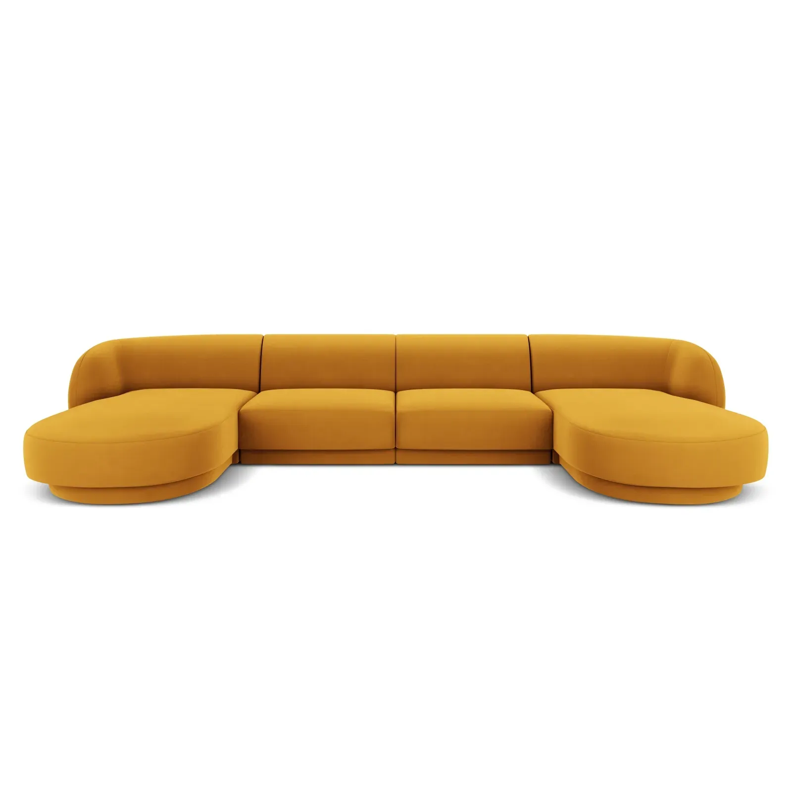 Miley 5-Sitzer Panorama-Sofa mit Bezug aus Samt oder Boucle, 330x156 cm - Image 55