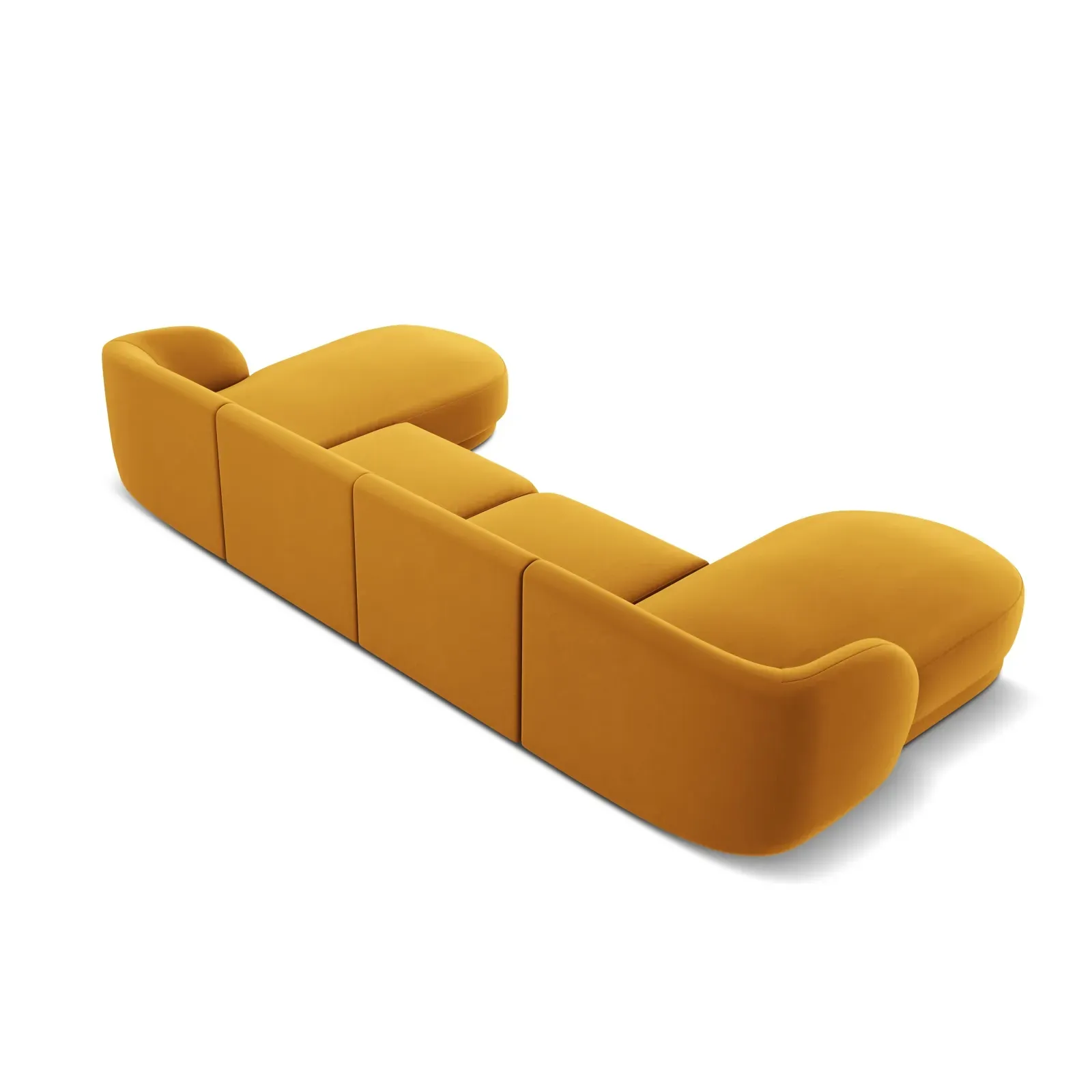 Miley 5-Sitzer Panorama-Sofa mit Bezug aus Samt oder Boucle, 330x156 cm - Image 58