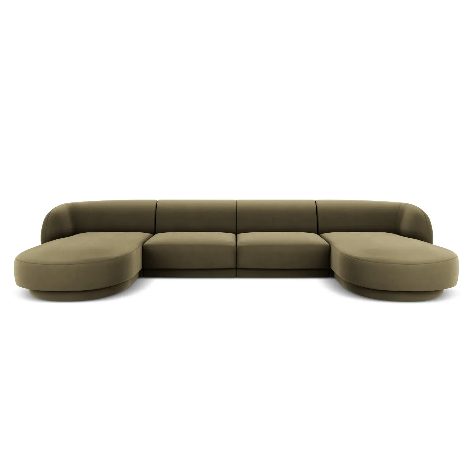 Miley 5-Sitzer Panorama-Sofa mit Bezug aus Samt oder Boucle, 330x156 cm - Image 61