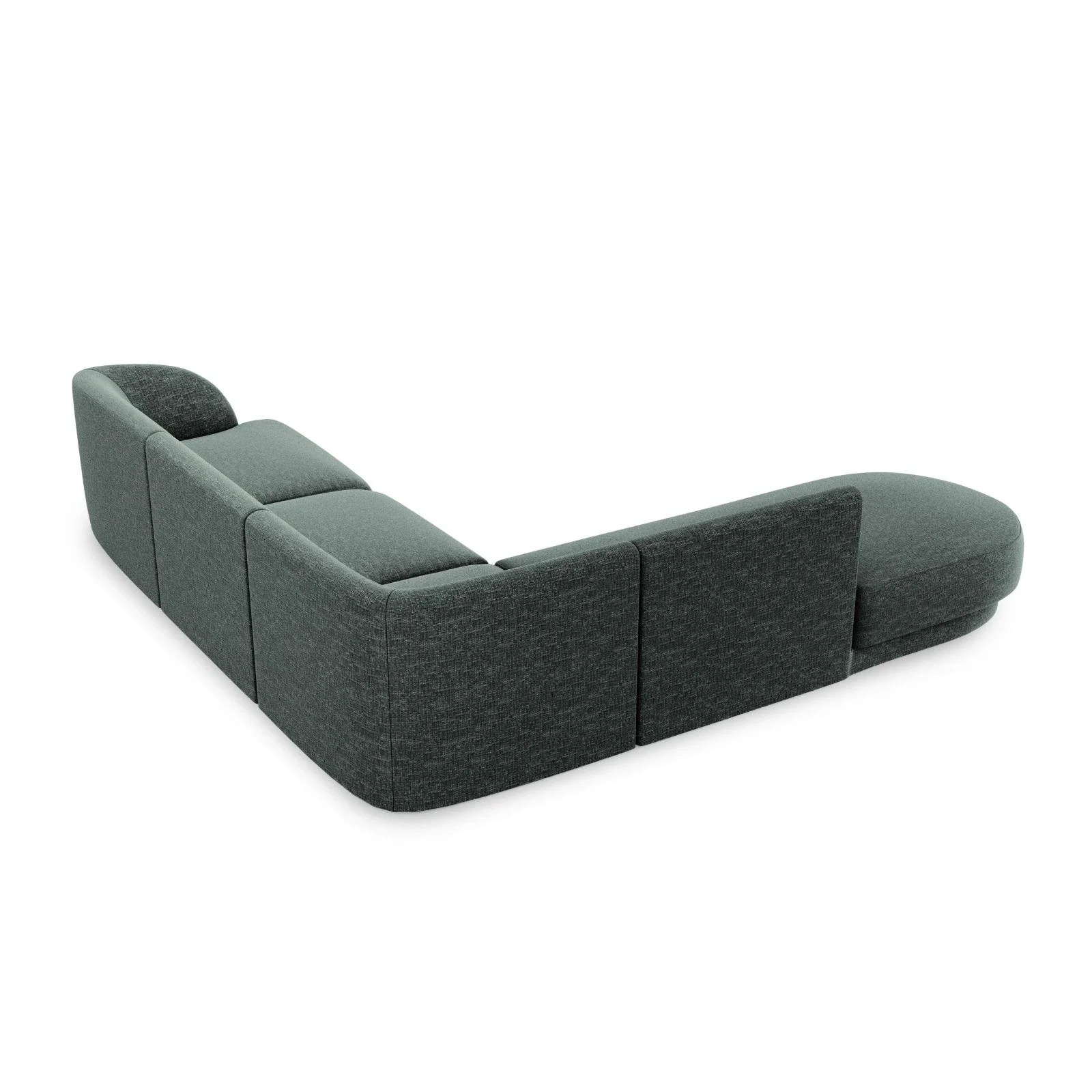 Miley 6-Sitzer Ecksofa, Chaiselongue Links, in Samt, Boucle oder Chenille, 255x248 cm - Image 14