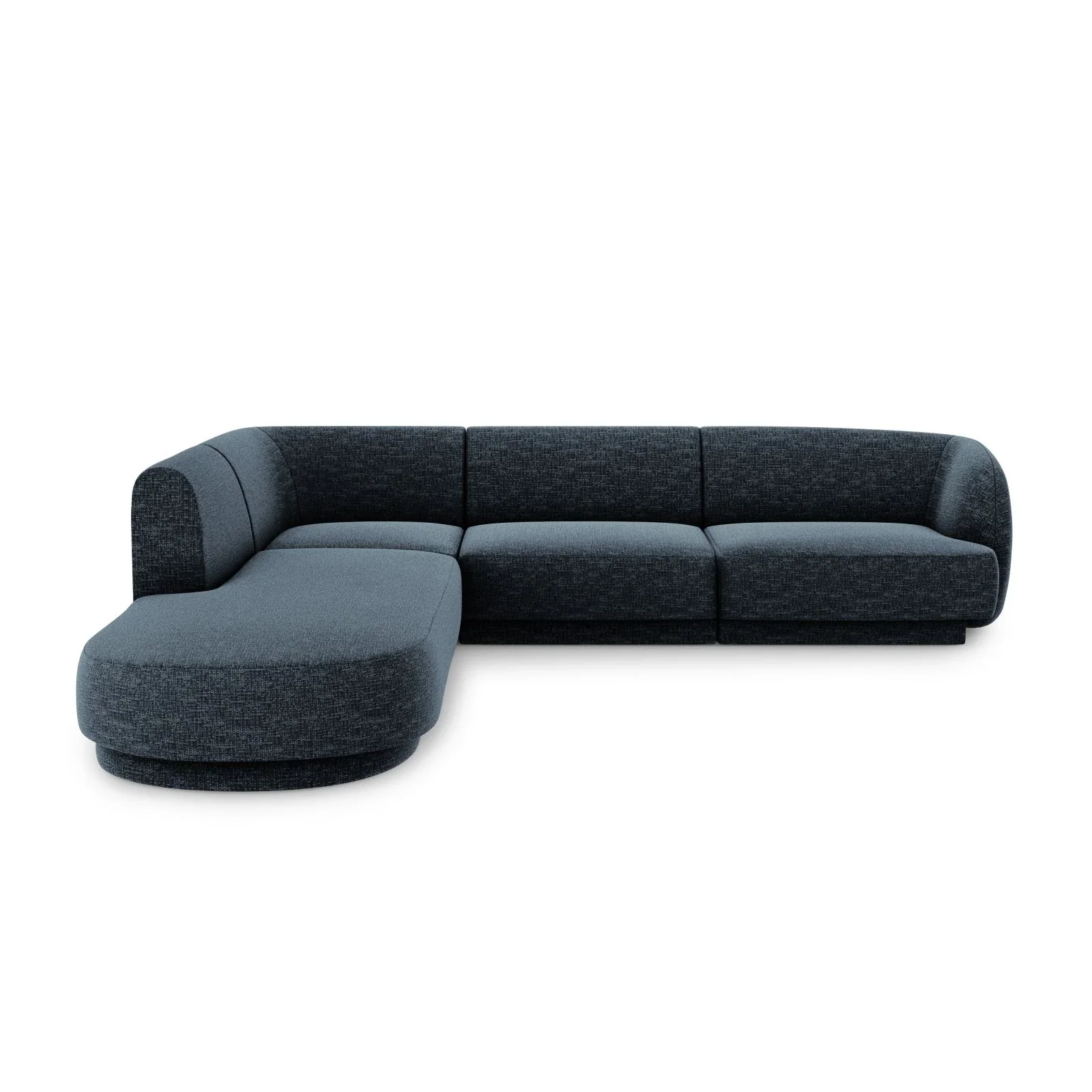 Miley 6-Sitzer Ecksofa, Chaiselongue Links, in Samt, Boucle oder Chenille, 255x248 cm - Image 16