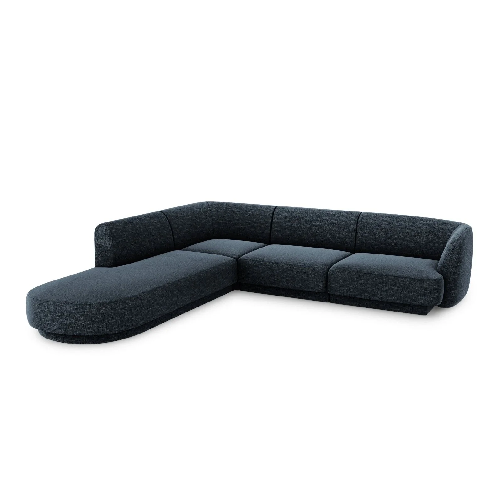 Miley 6-Sitzer Ecksofa, Chaiselongue Links, in Samt, Boucle oder Chenille, 255x248 cm - Image 18