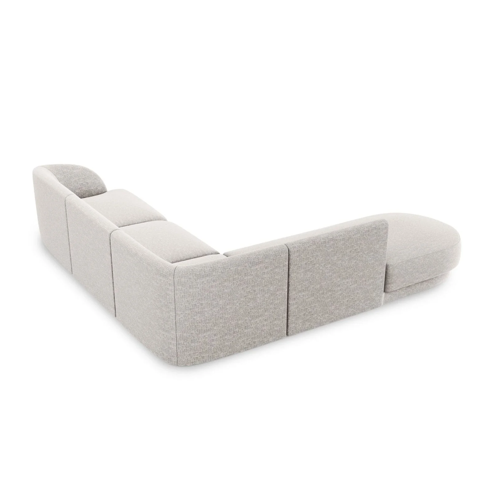 Miley 6-Sitzer Ecksofa, Chaiselongue Links, in Samt, Boucle oder Chenille, 255x248 cm - Image 24
