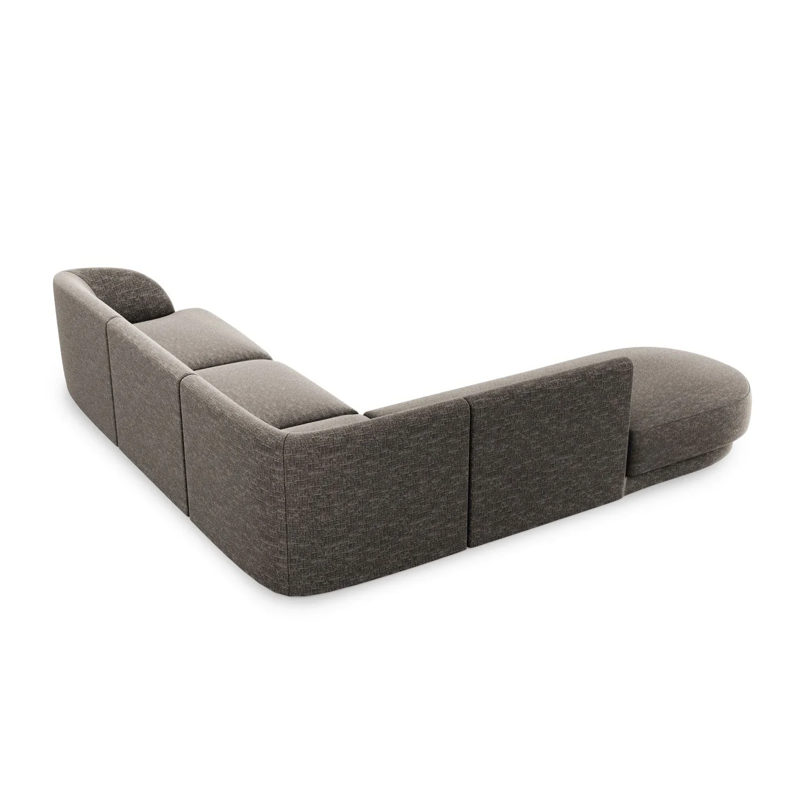 Miley 6-Sitzer Ecksofa, Chaiselongue Links, in Samt, Boucle oder Chenille, 255x248 cm - Image 29