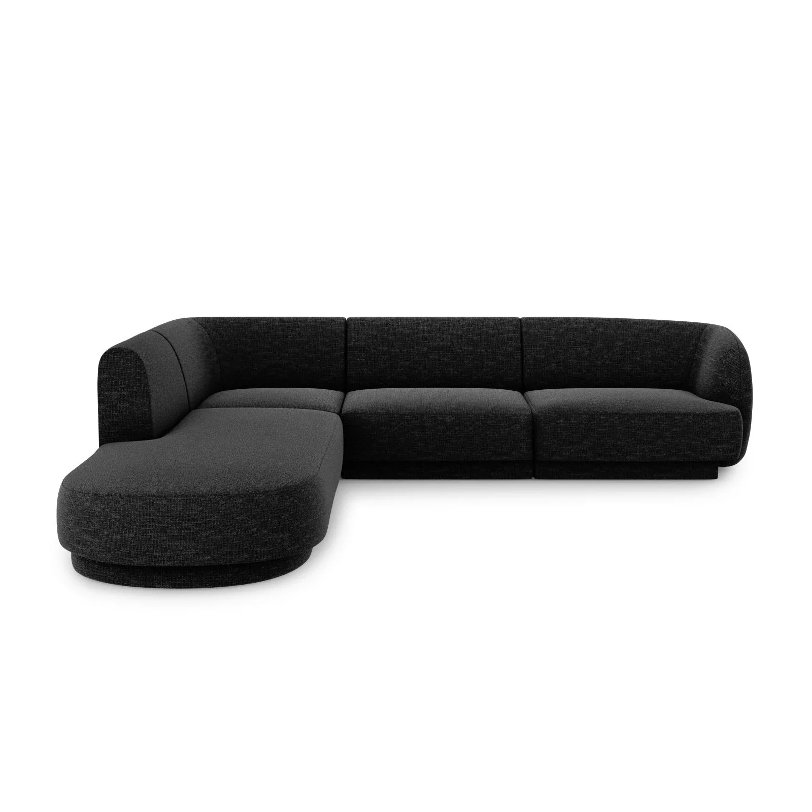 Miley 6-Sitzer Ecksofa, Chaiselongue Links, in Samt, Boucle oder Chenille, 255x248 cm - Image 31